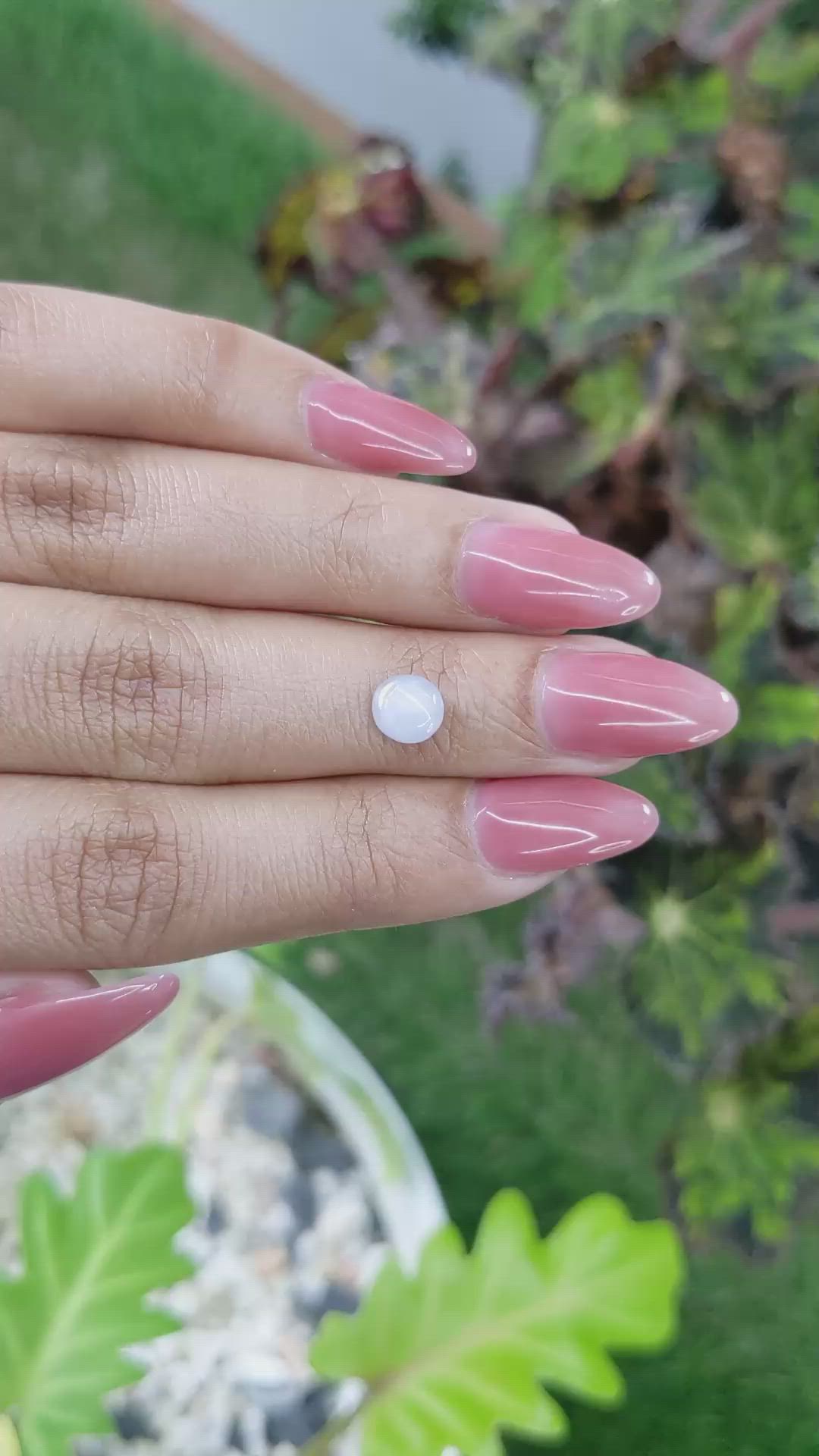 1.20 Ct. Bluish Grey Star Sapphire from Ceylon (Sri Lanka) Size Video