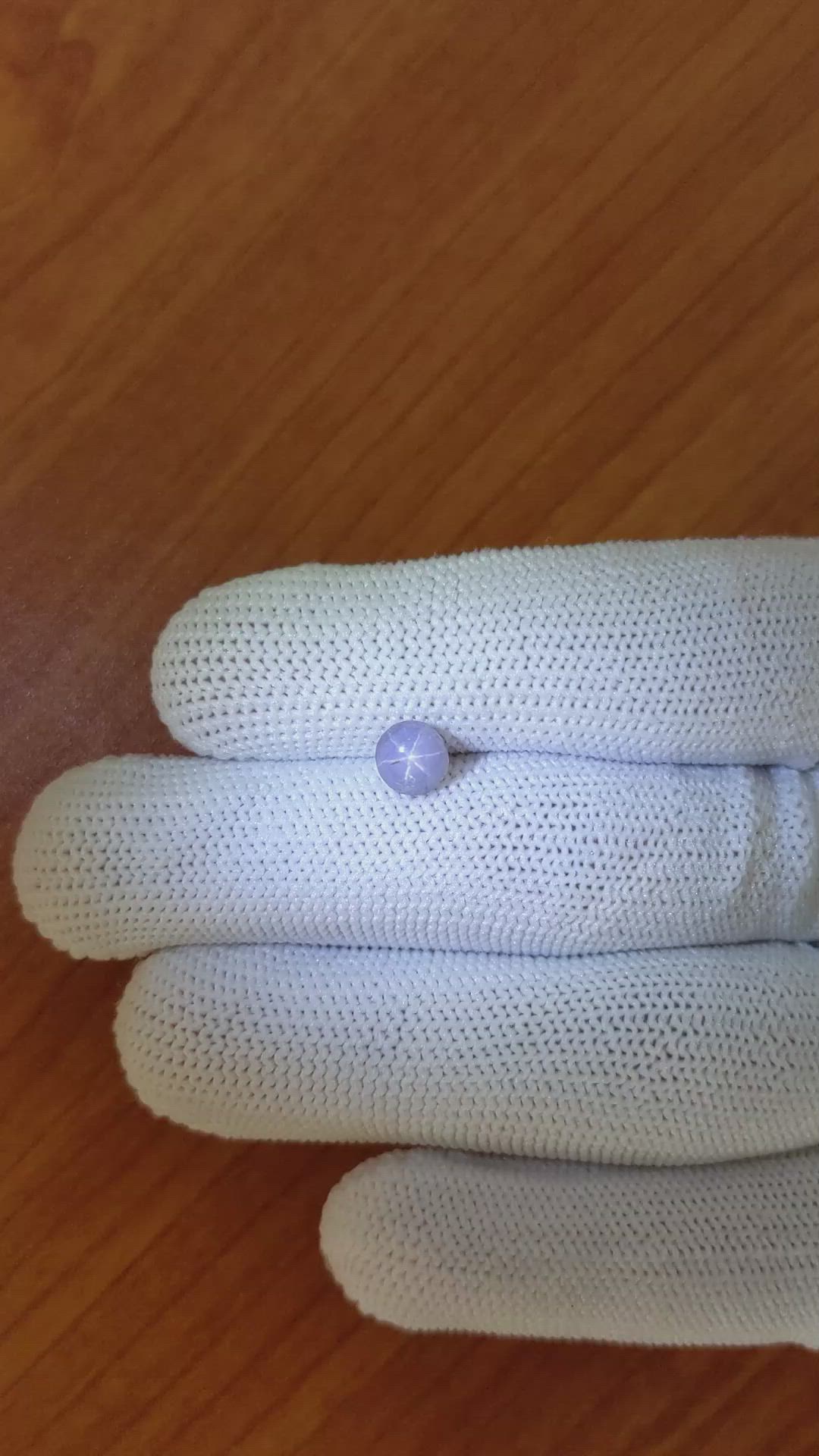 1.47 Ct. Purple Star Sapphire from Ceylon (Sri Lanka) Size Video