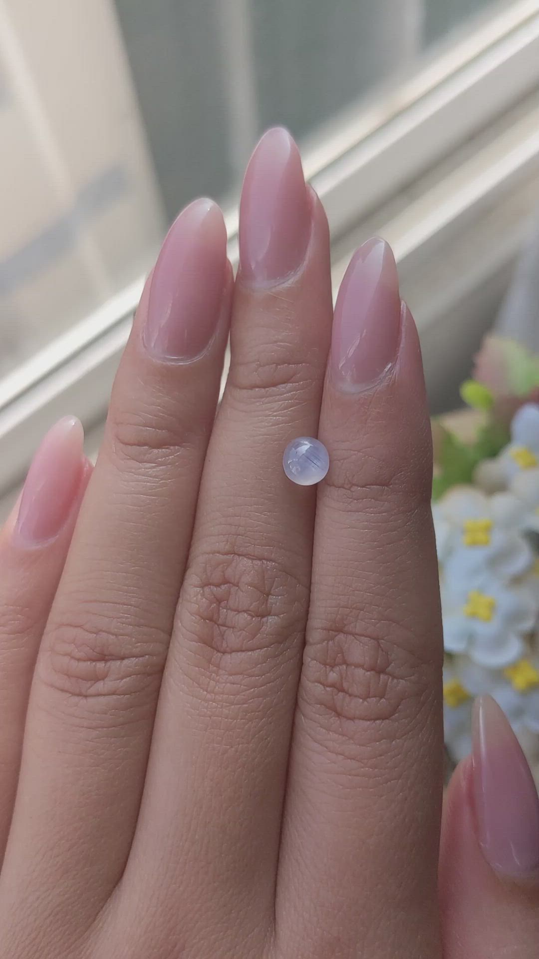 1.18 Ct. Violet Star Sapphire from Ceylon (Sri Lanka) Size Video
