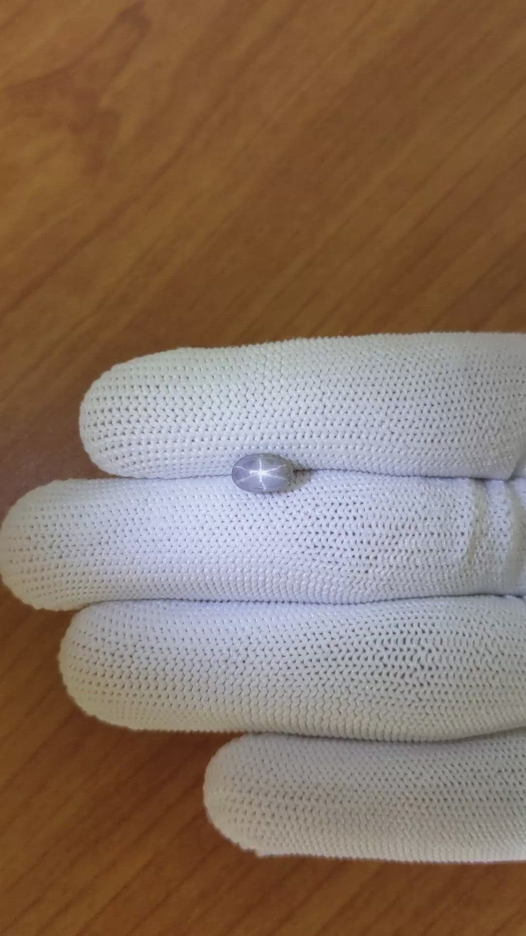 1.59 Ct. Grey Star Sapphire from Ceylon (Sri Lanka) Size Video