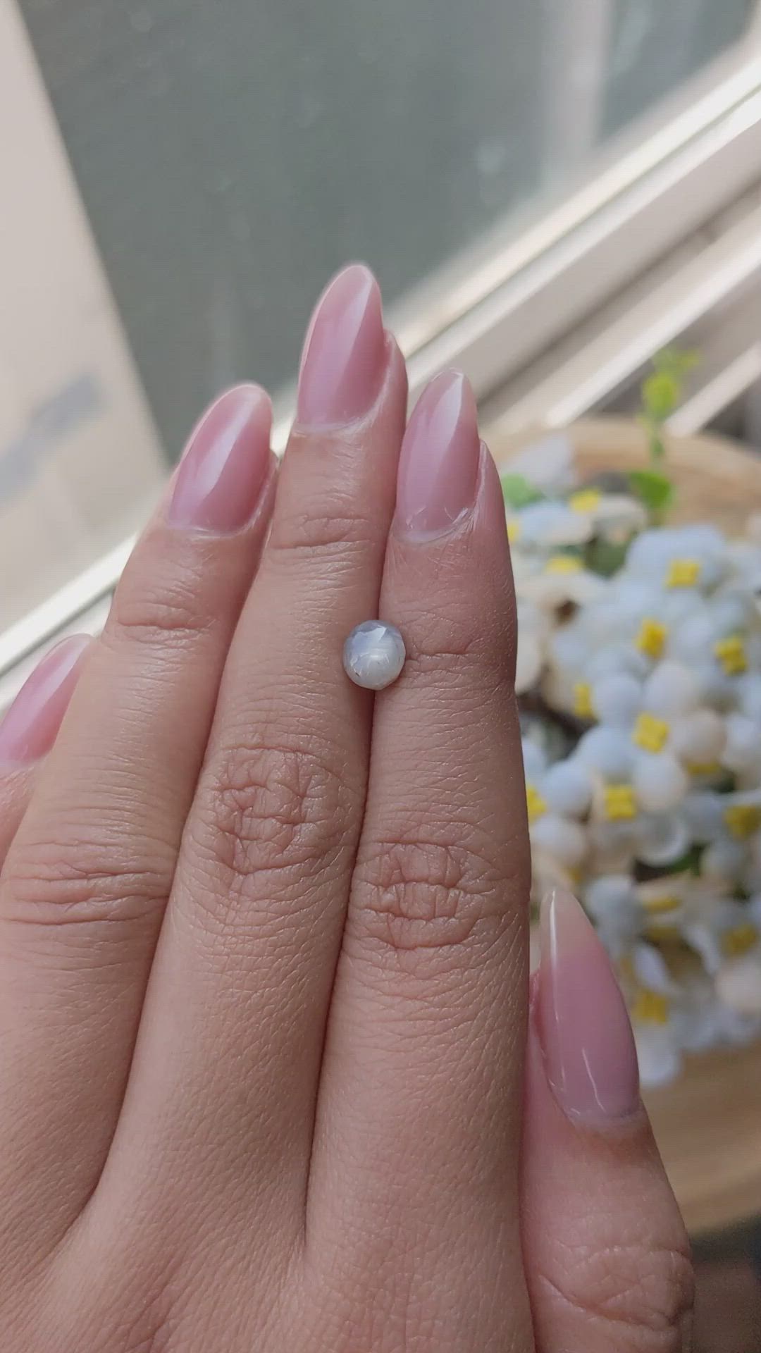 1.79 Ct. Grey Star Sapphire from Ceylon (Sri Lanka) Size Video