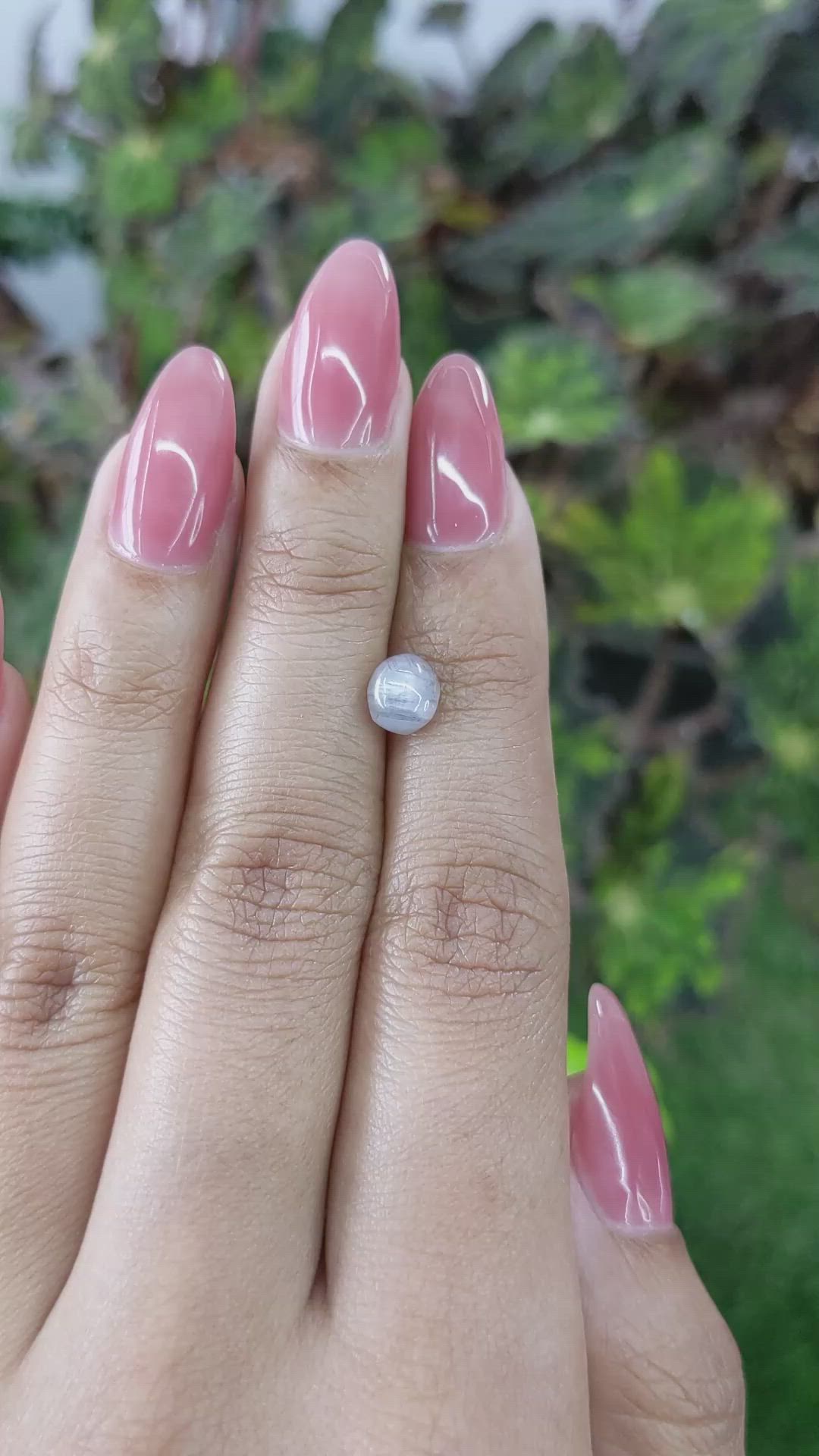 1.79 Ct. Grey Star Sapphire from Ceylon (Sri Lanka) Size Video