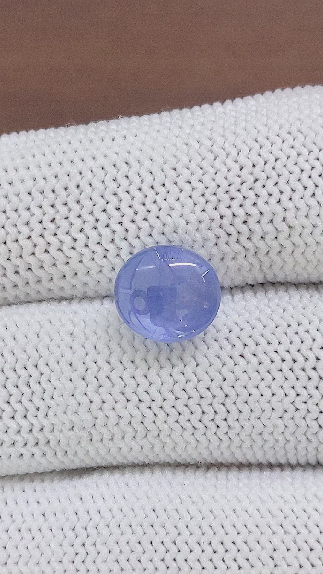 6.12 Ct. Blue Star Sapphire from Ceylon (Sri Lanka) Size Video