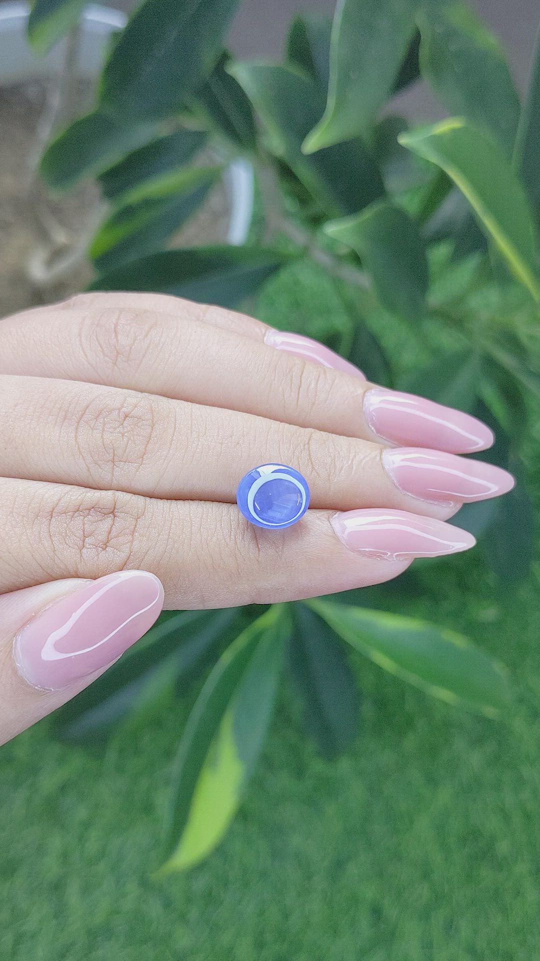 6.12 Ct. Blue Star Sapphire from Ceylon (Sri Lanka) Size Video