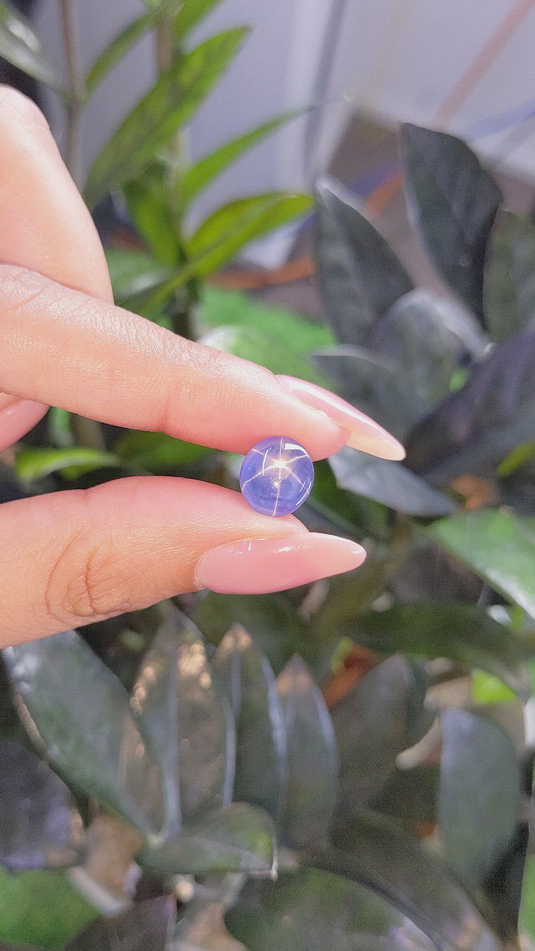 6.12 Ct. Blue Star Sapphire from Ceylon (Sri Lanka) Size Video