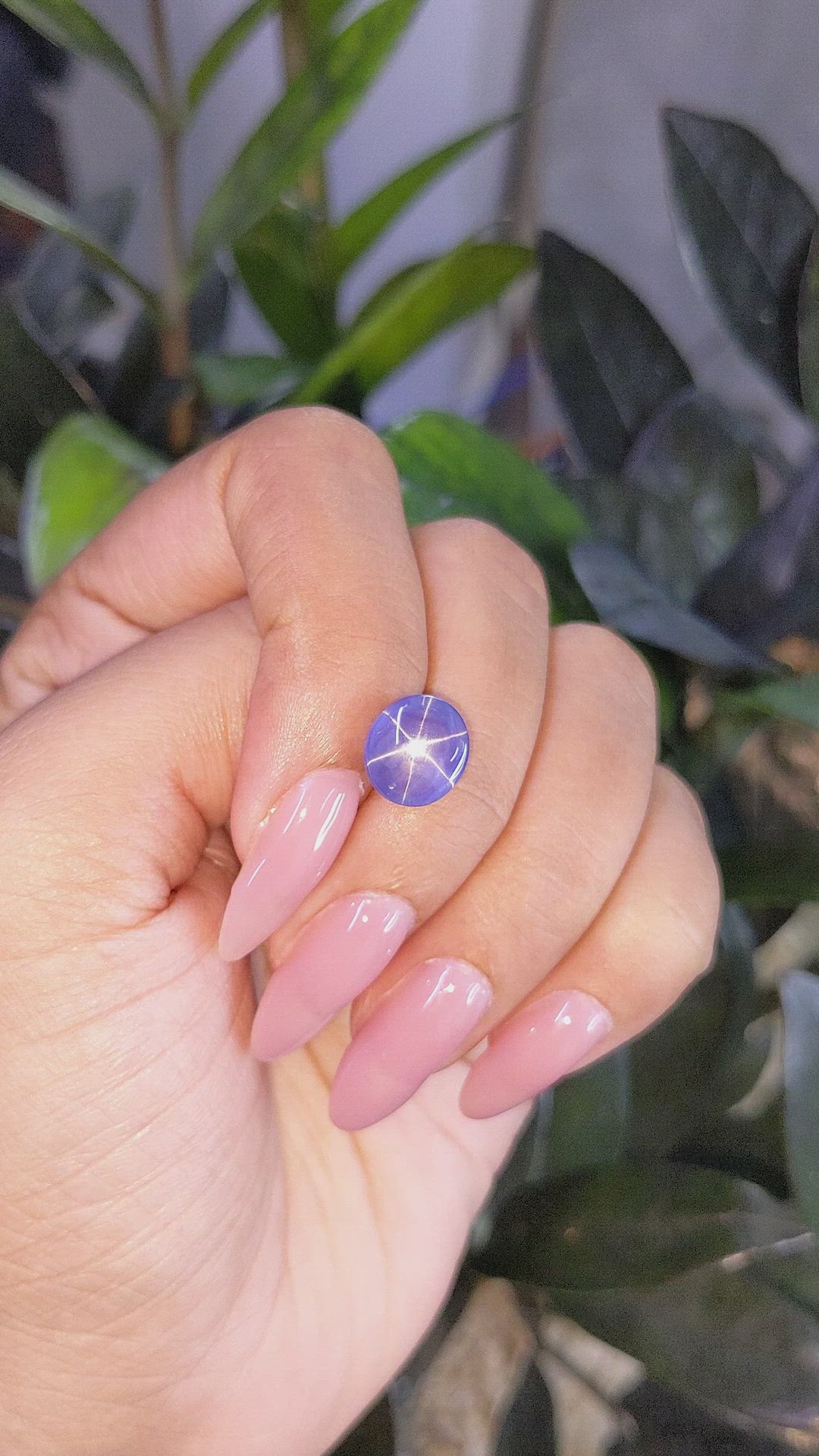 6.12 Ct. Blue Star Sapphire from Ceylon (Sri Lanka) Size Video