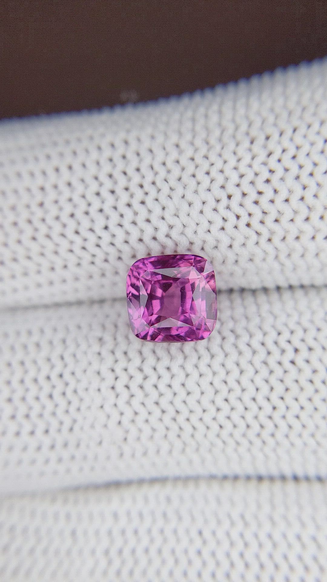 3.56 Ct. Purplish Pink Sapphire from Madagascar Size Video