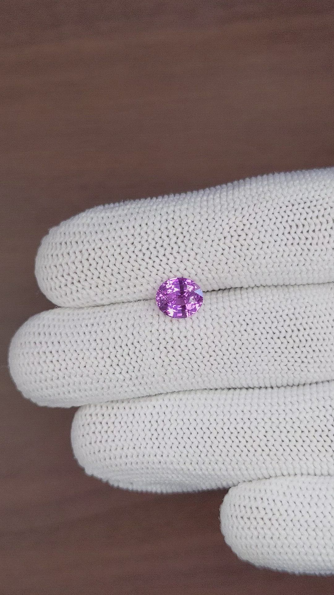 2.10 Ct. Purplish Pink Sapphire from Madagascar Size Video