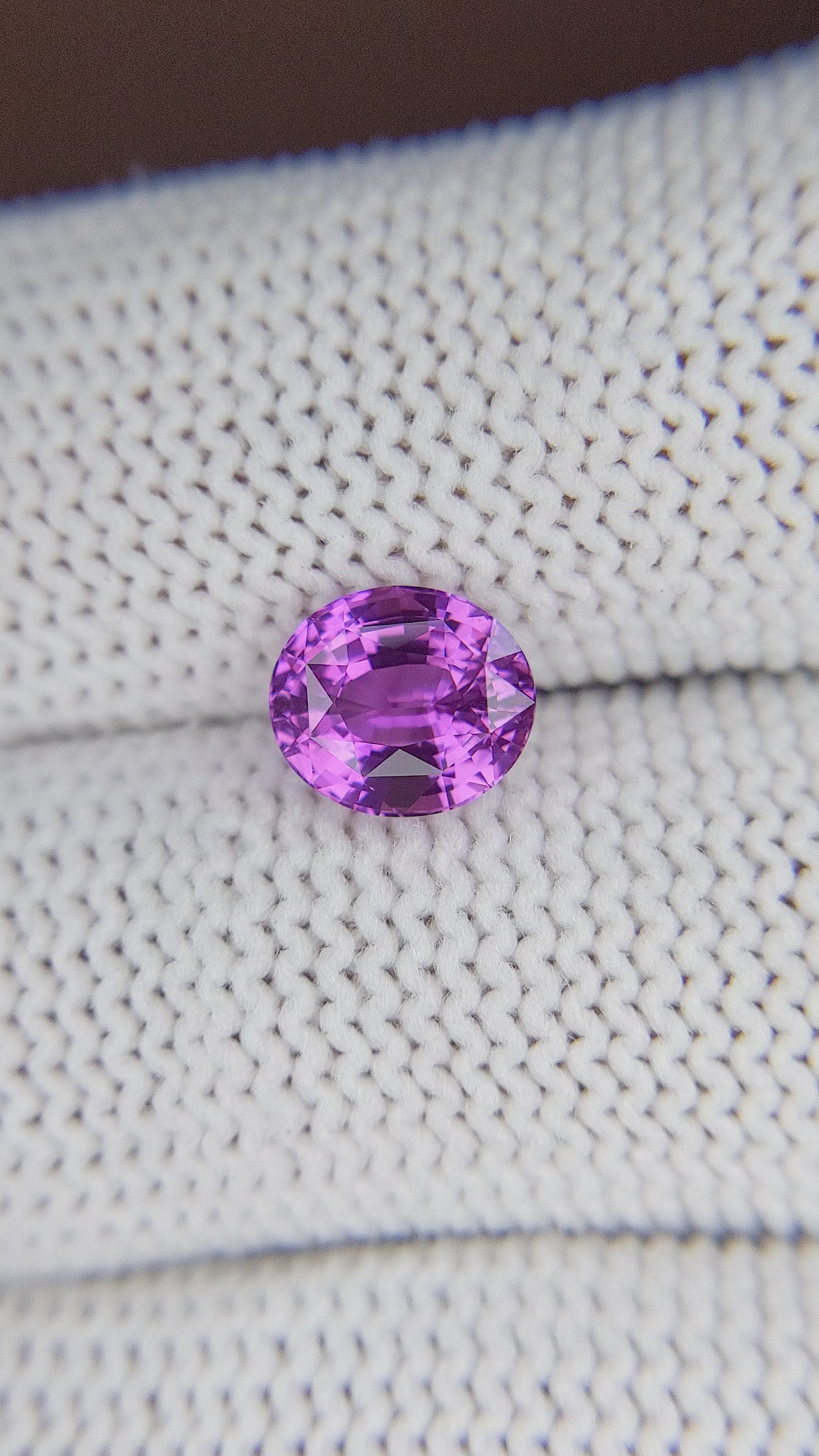 2.10 Ct. Purplish Pink Sapphire from Madagascar Size Video