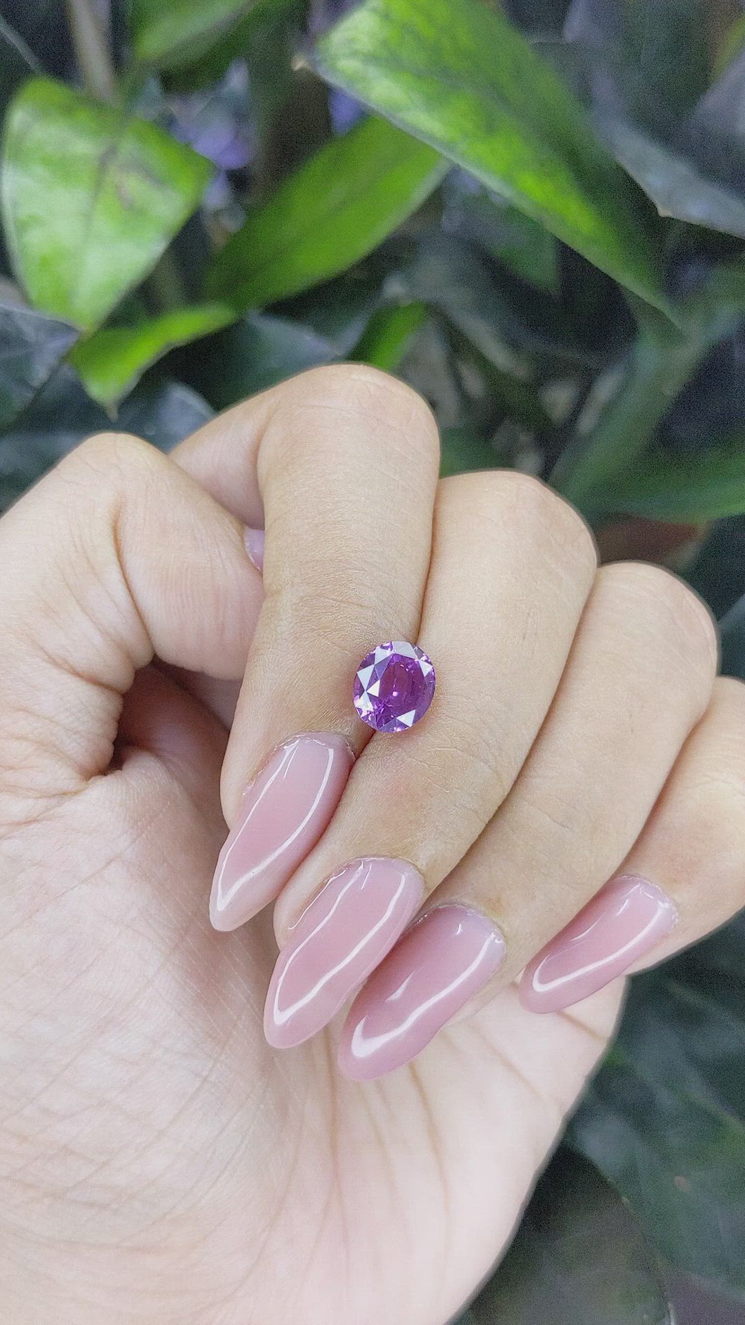 2.10 Ct. Purplish Pink Sapphire from Madagascar Size Video