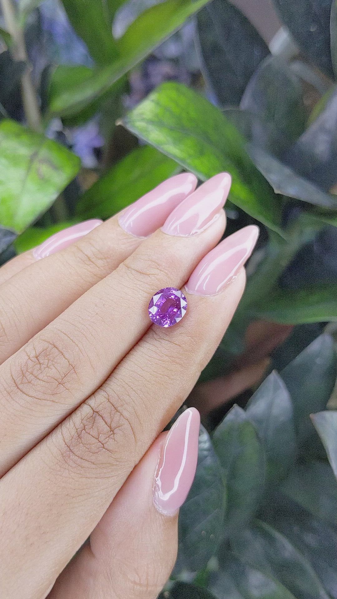 2.10 Ct. Purplish Pink Sapphire from Madagascar Size Video