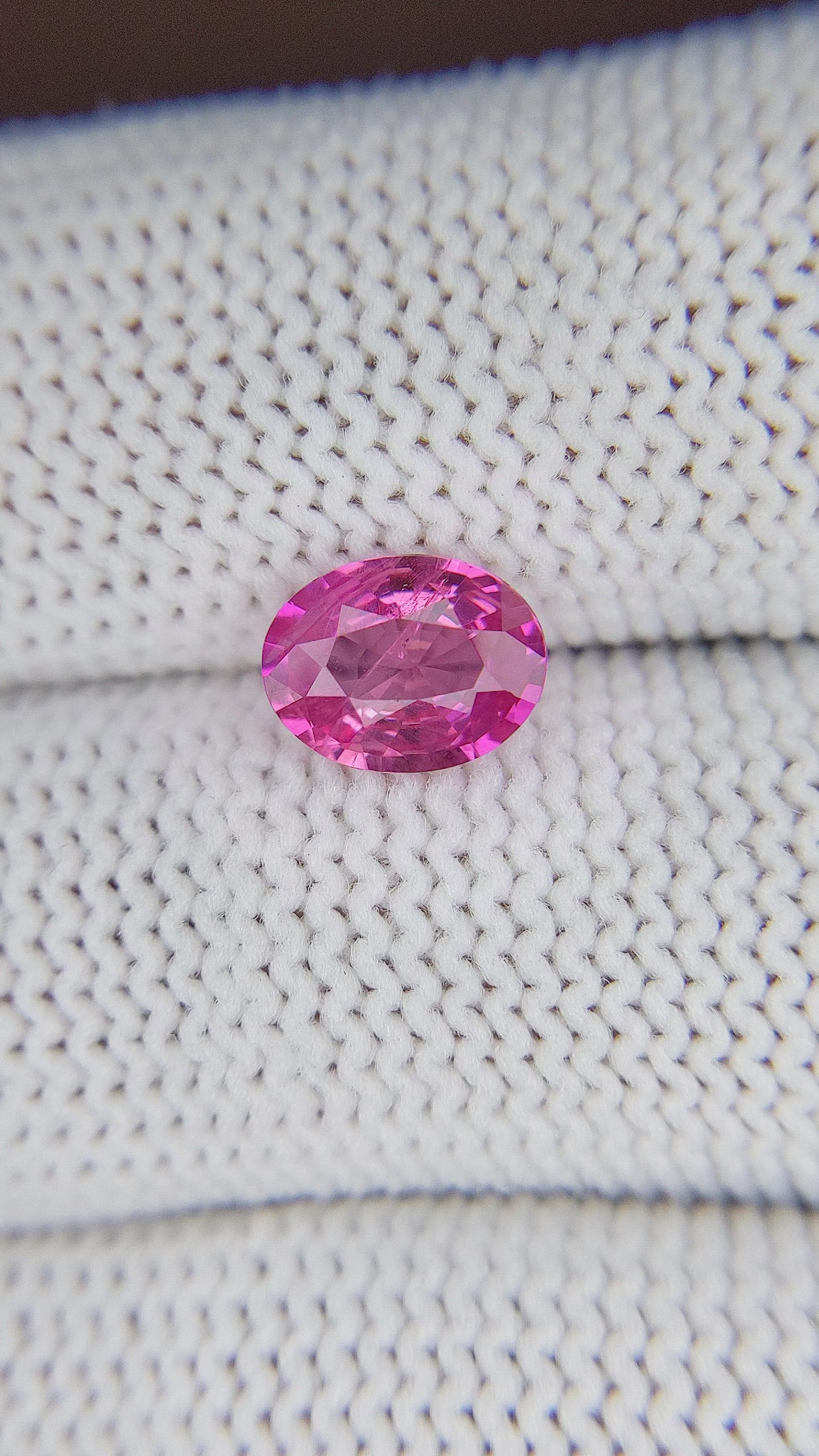 1.64 Ct. Pink Sapphire from Madagascar Size Video