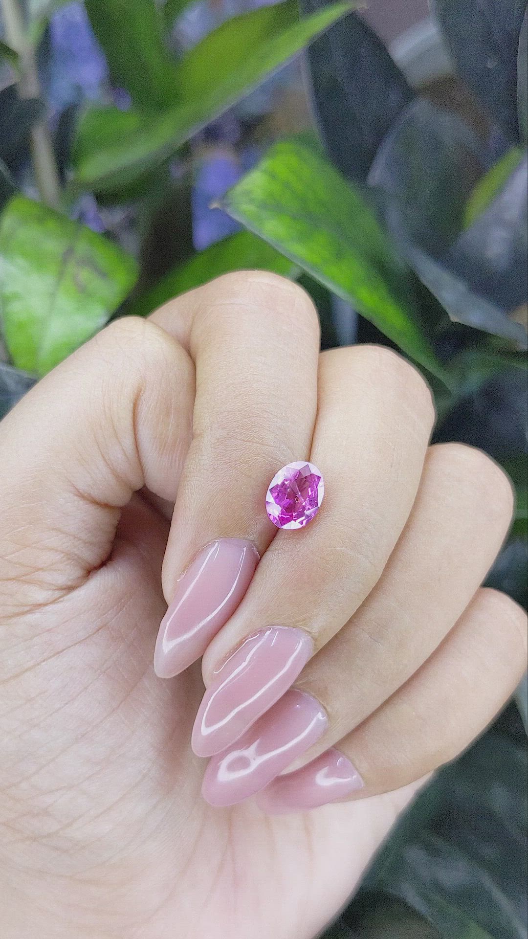 1.64 Ct. Pink Sapphire from Madagascar Size Video