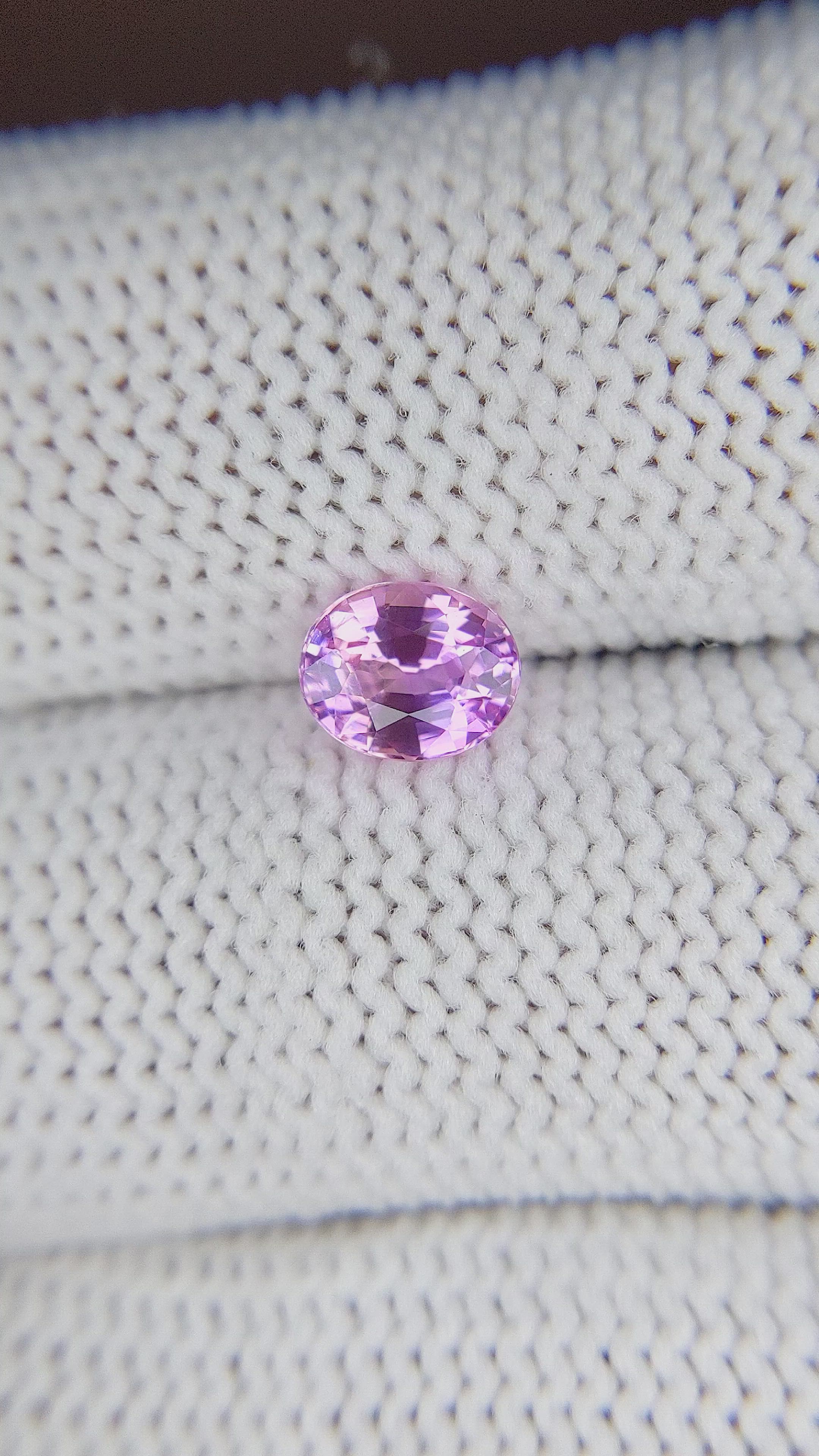 1.07 Ct. Pink Sapphire from Madagascar Size Video