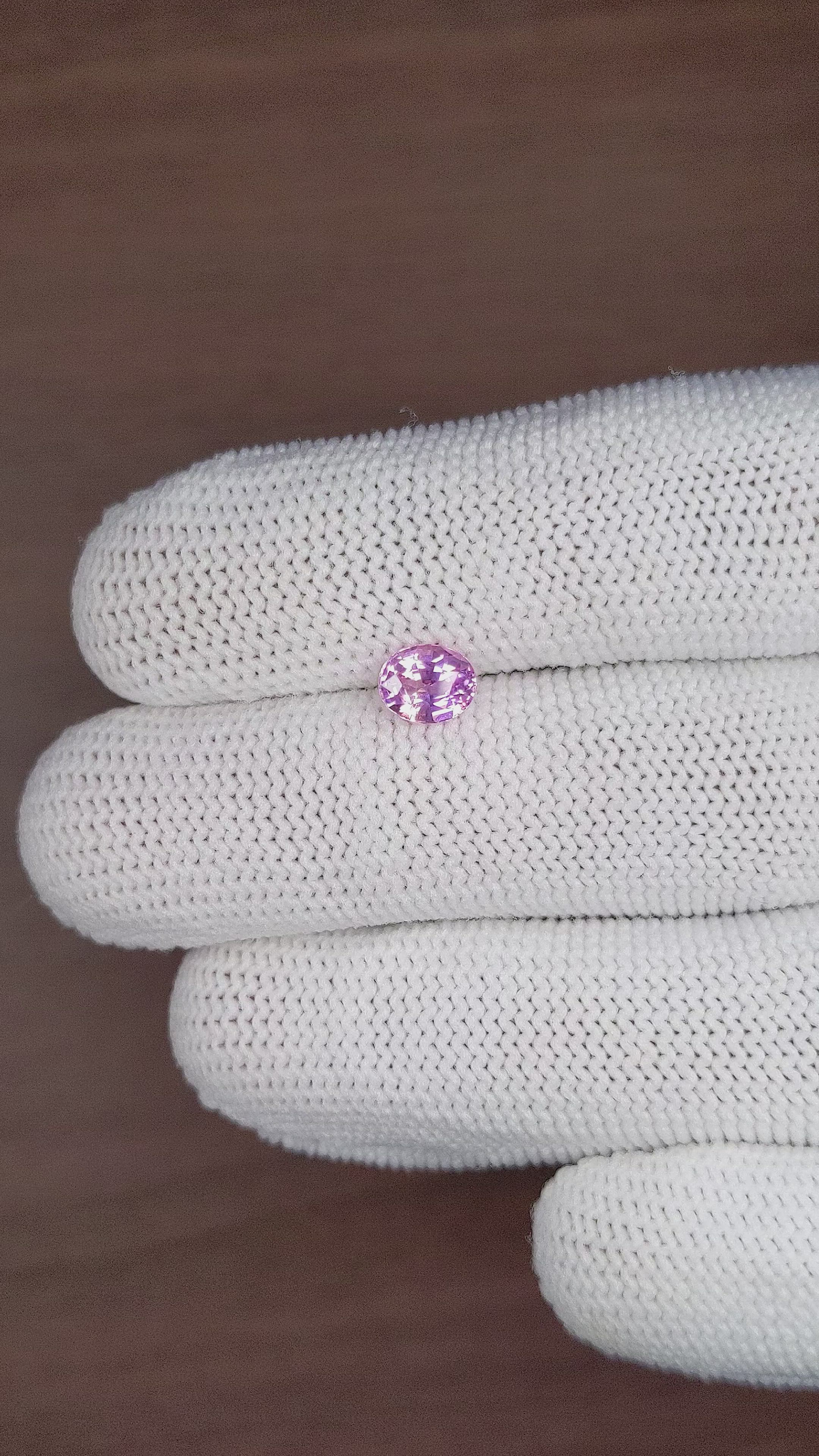 1.07 Ct. Pink Sapphire from Madagascar Size Video