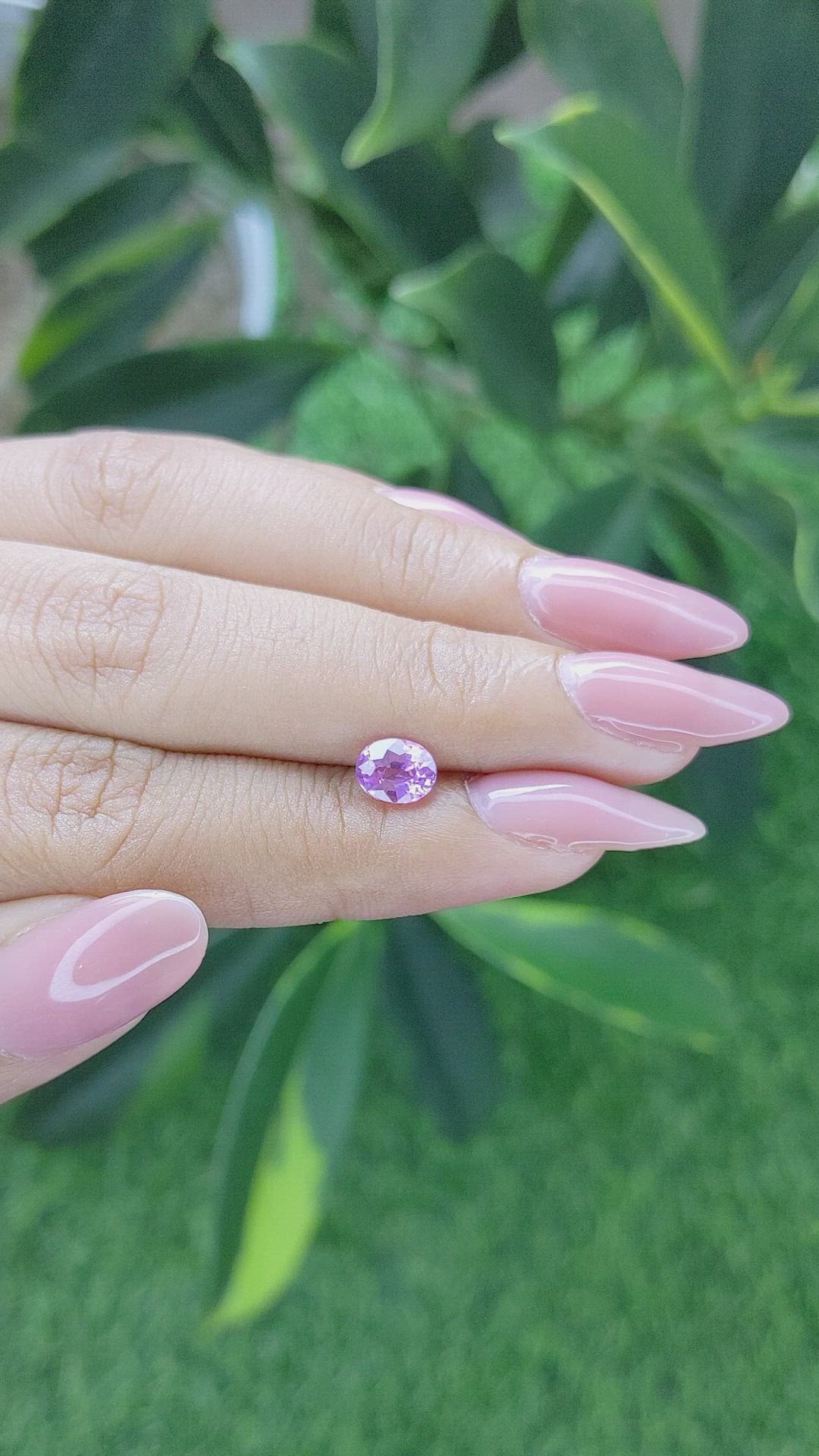 1.07 Ct. Pink Sapphire from Madagascar Size Video