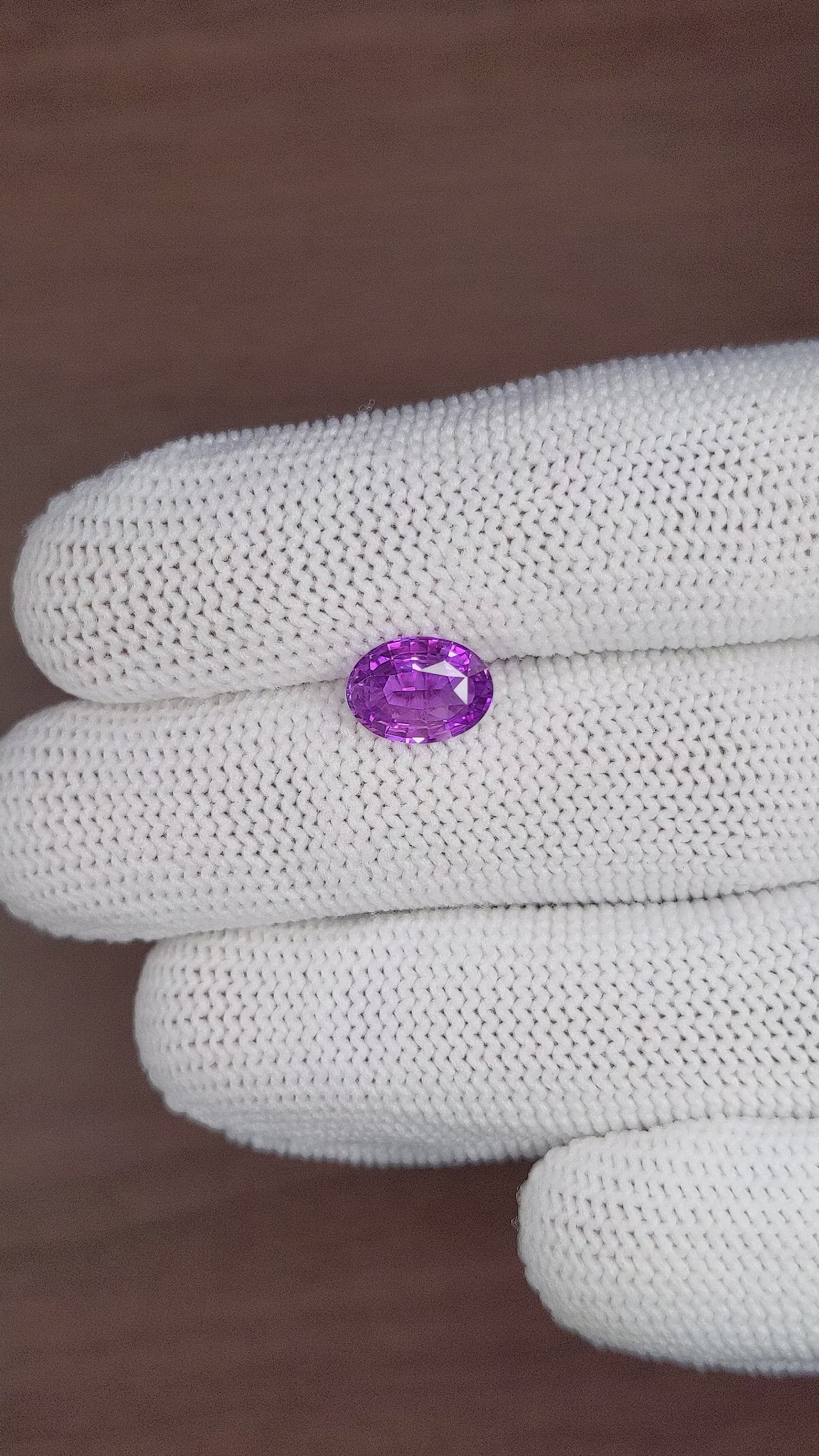 2.16 Ct. Purple Sapphire from Madagascar Size Video
