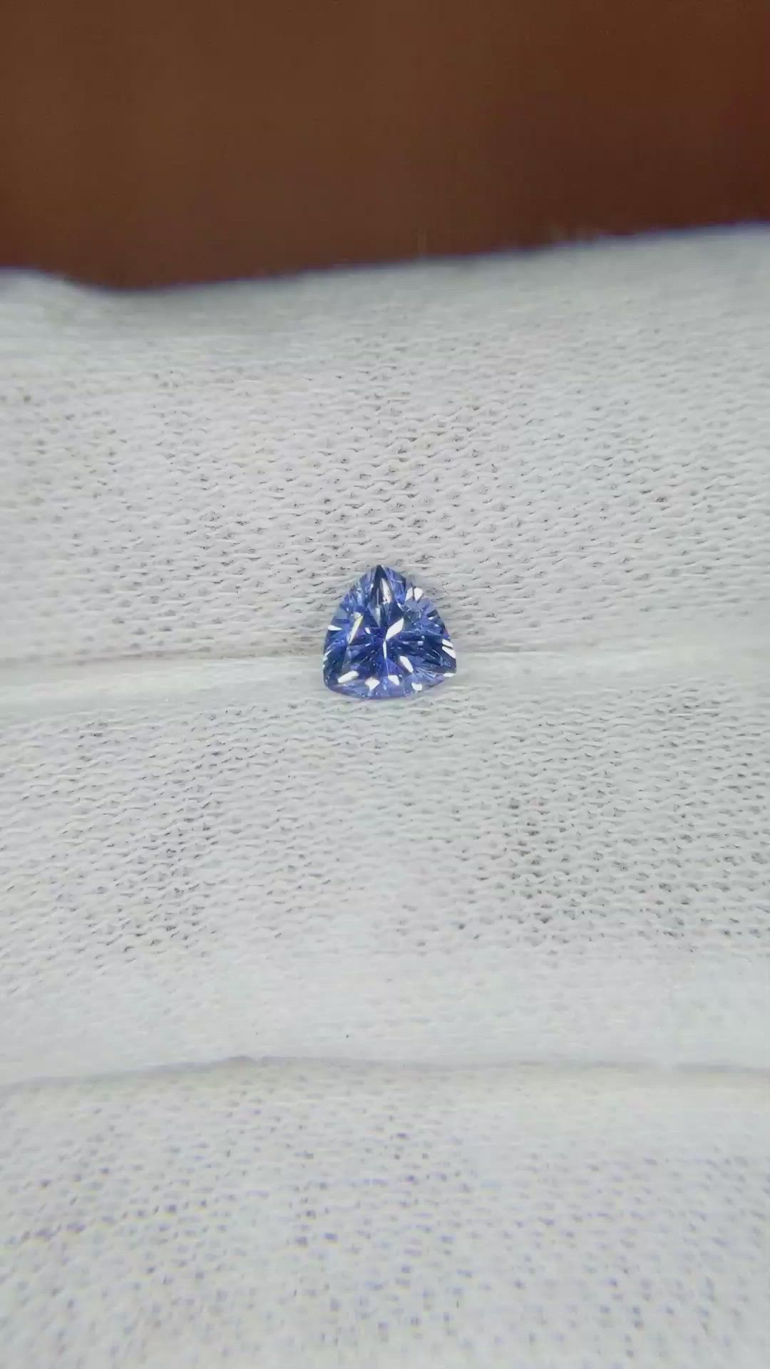 0.52 Ct. Blue Sapphire from Ceylon (Sri Lanka) Size Video
