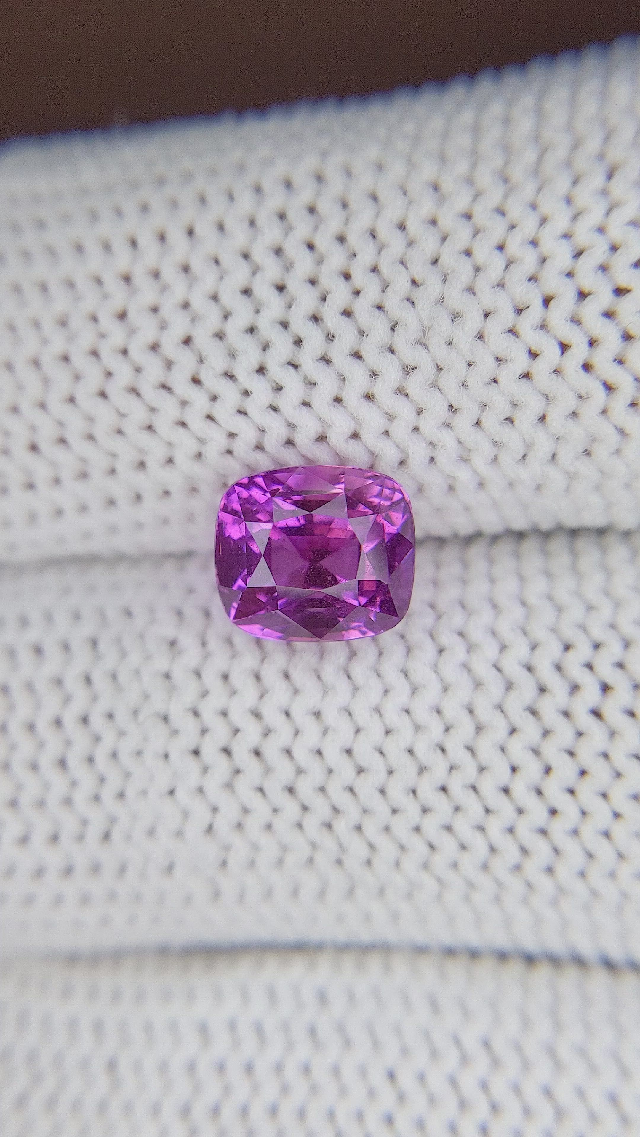 3.08 Ct. Purple Sapphire from Madagascar Size Video