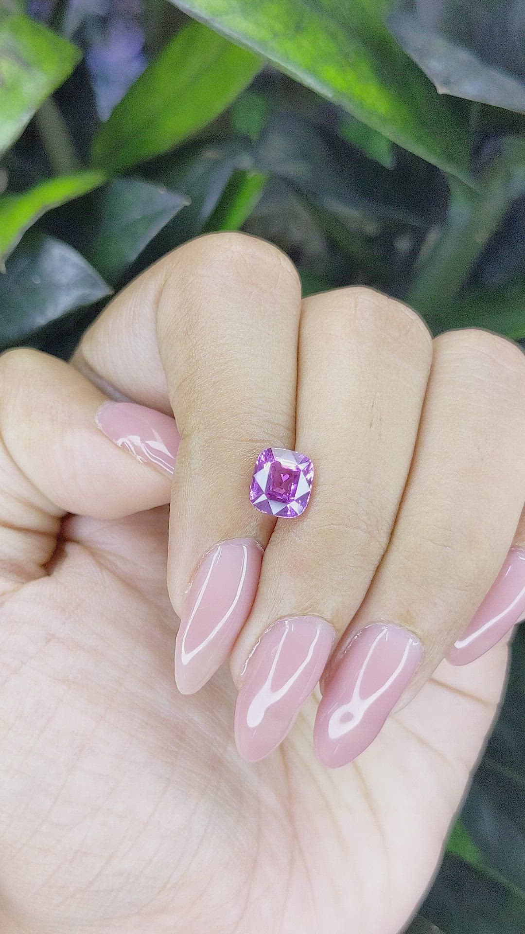 2.00 Ct. Purple Sapphire from Madagascar Size Video