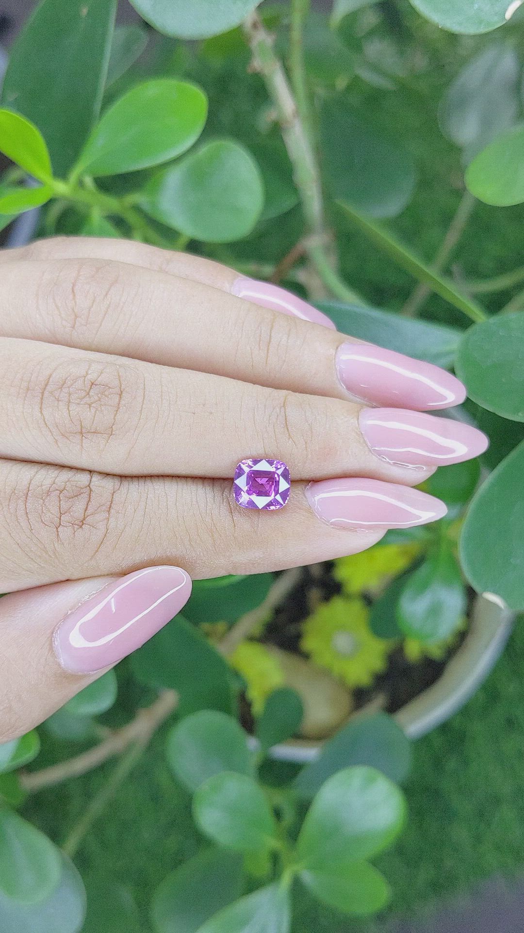 2.00 Ct. Purple Sapphire from Madagascar Size Video