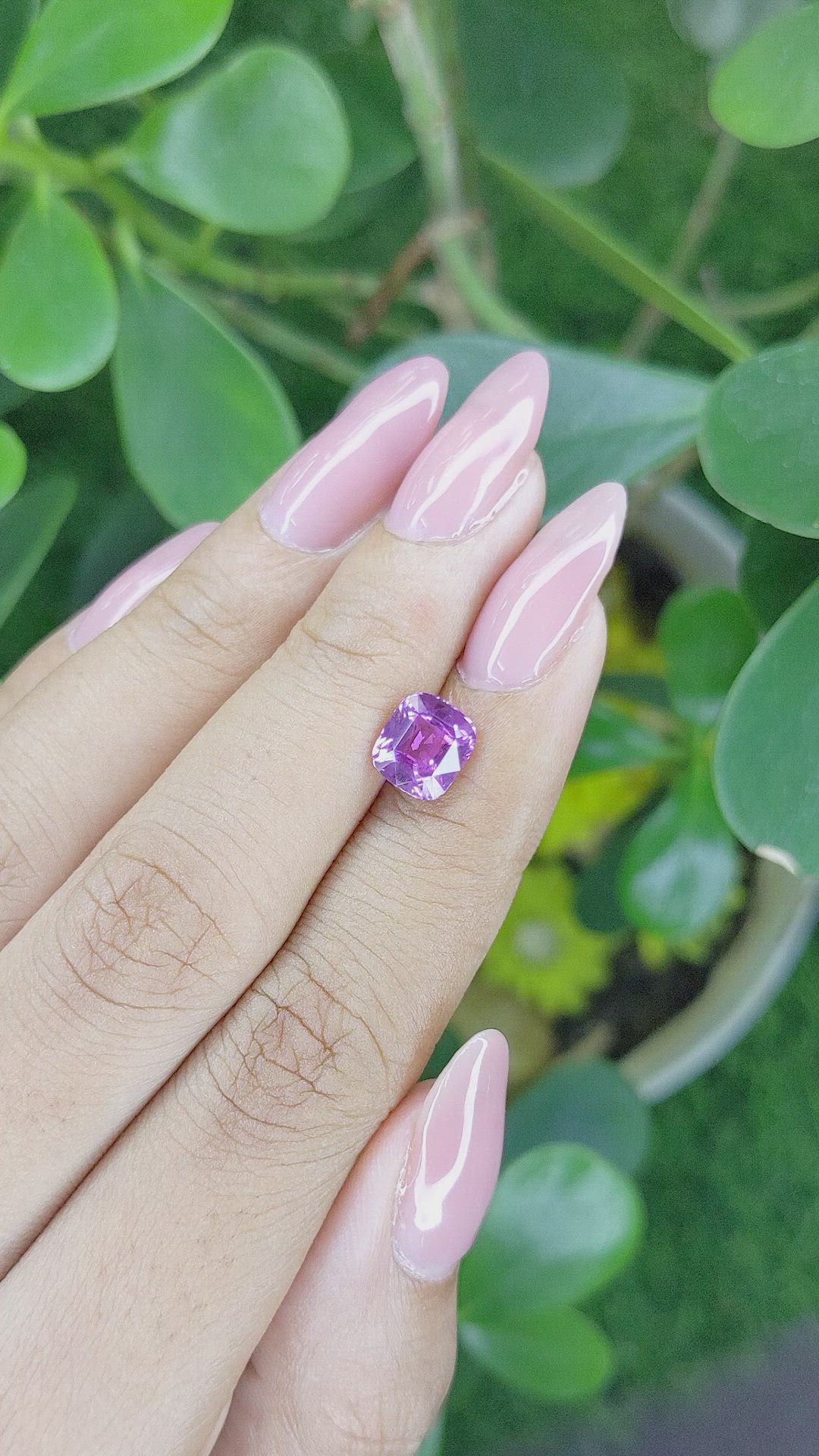 2.00 Ct. Purple Sapphire from Madagascar Size Video