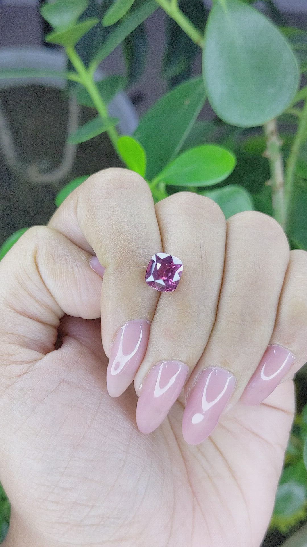 2.53 Ct. Purplish Pink Sapphire from Madagascar Size Video