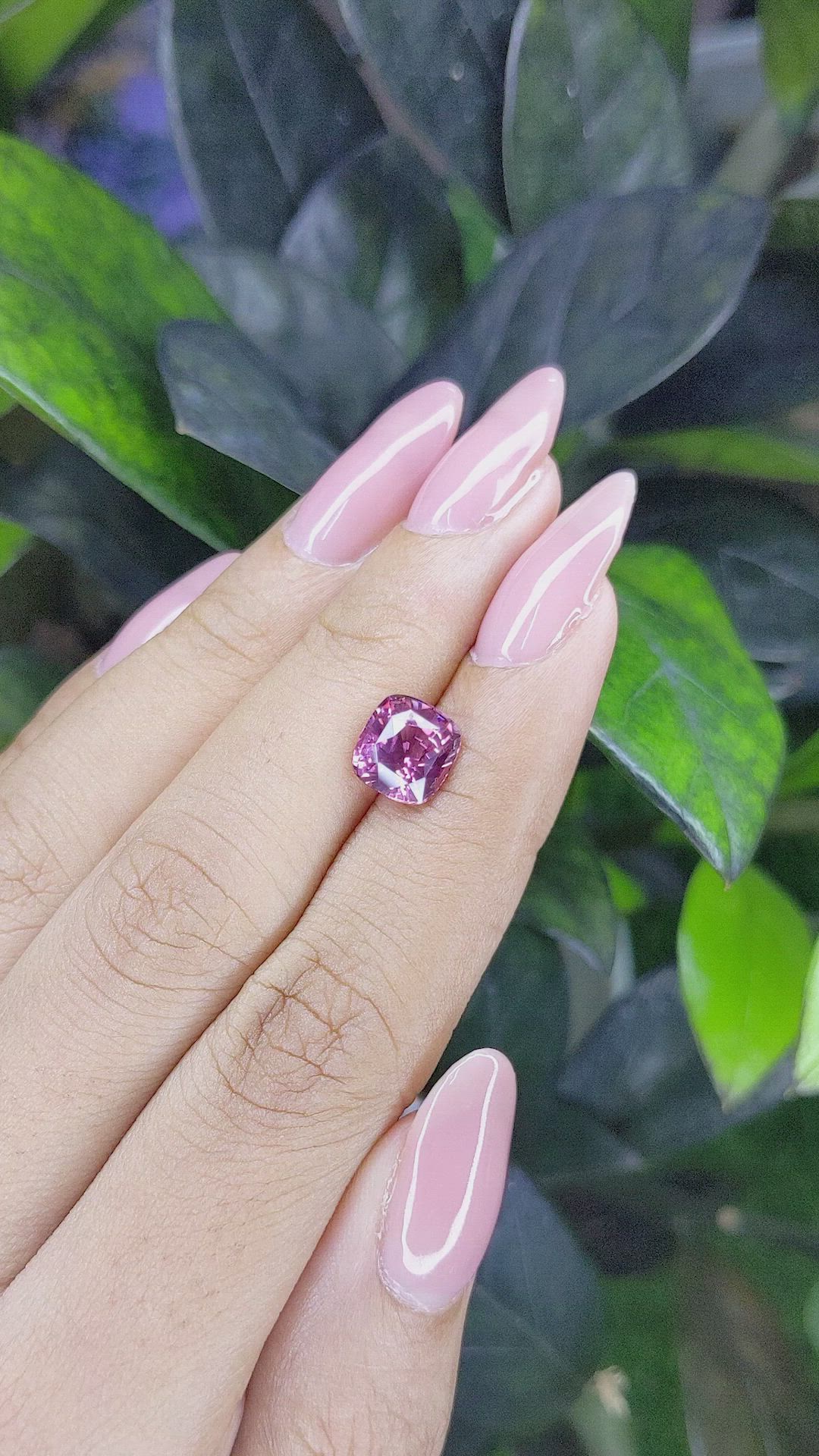 2.53 Ct. Purplish Pink Sapphire from Madagascar Size Video