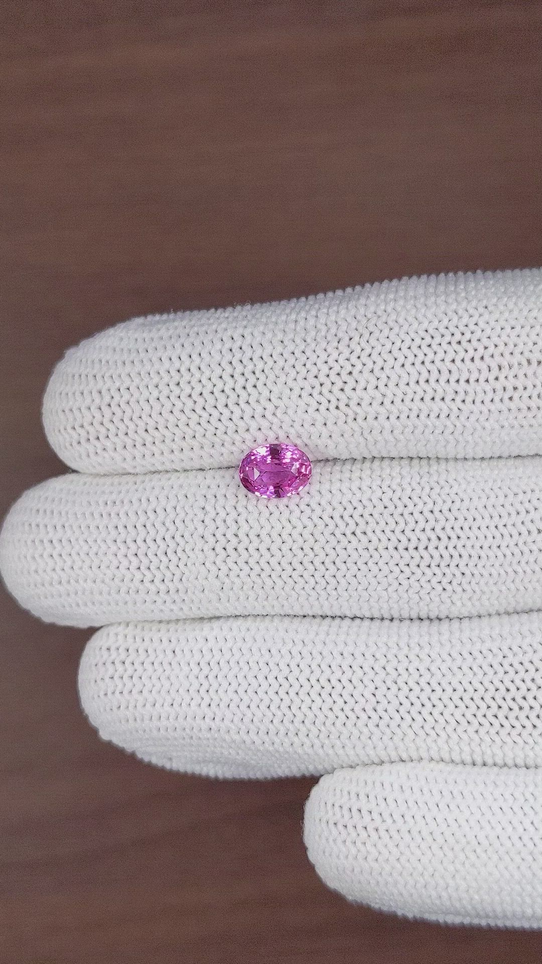 1.54 Ct. Purplish Pink Sapphire from Madagascar Size Video