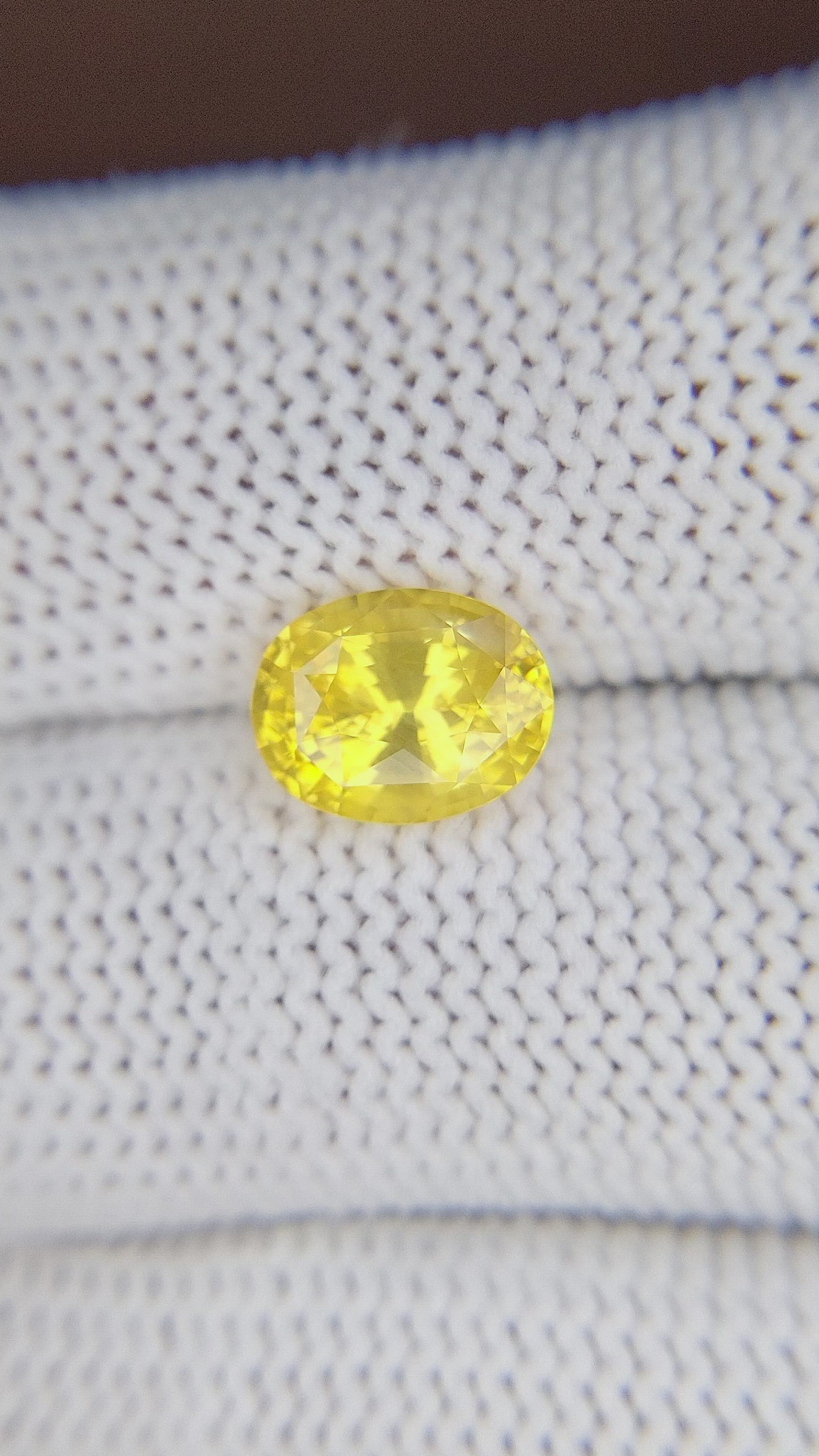 2.73 Ct. Yellow Sapphire from Madagascar Size Video