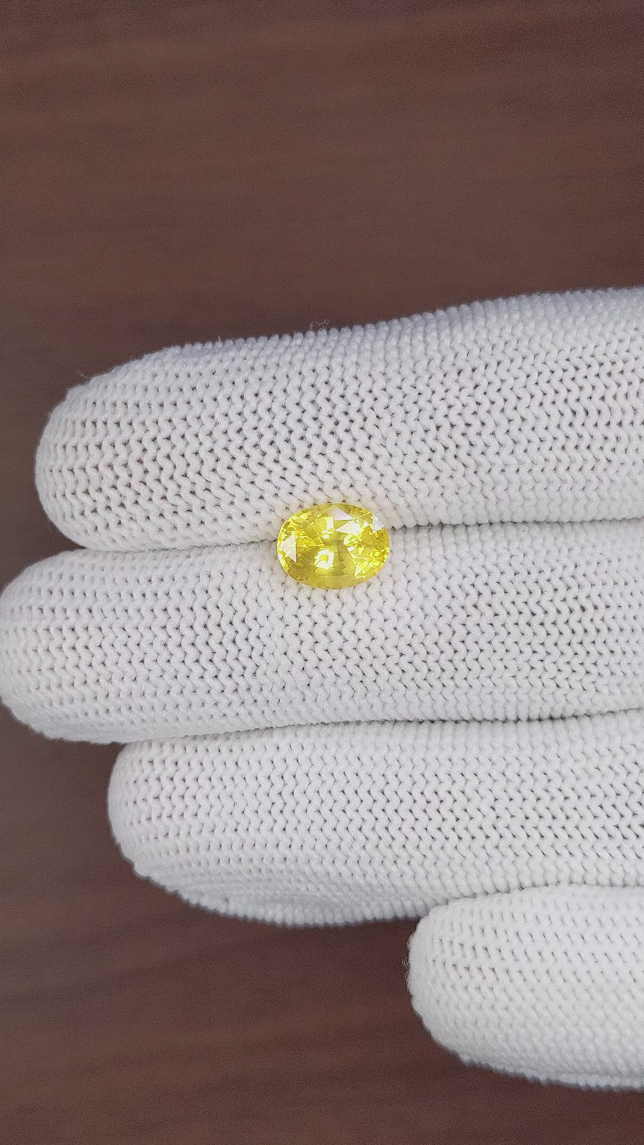 2.73 Ct. Yellow Sapphire from Madagascar Size Video