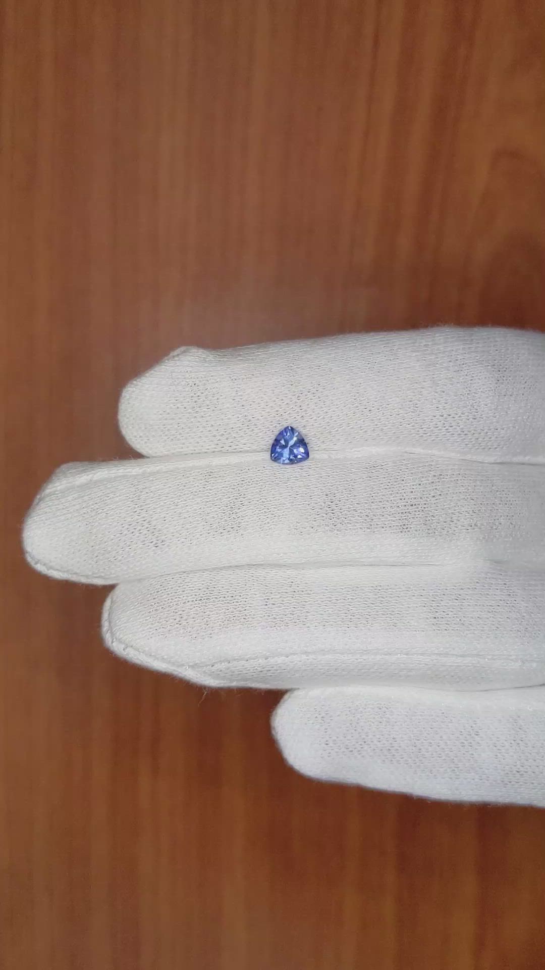 0.52 Ct. Blue Sapphire from Ceylon (Sri Lanka) Size Video