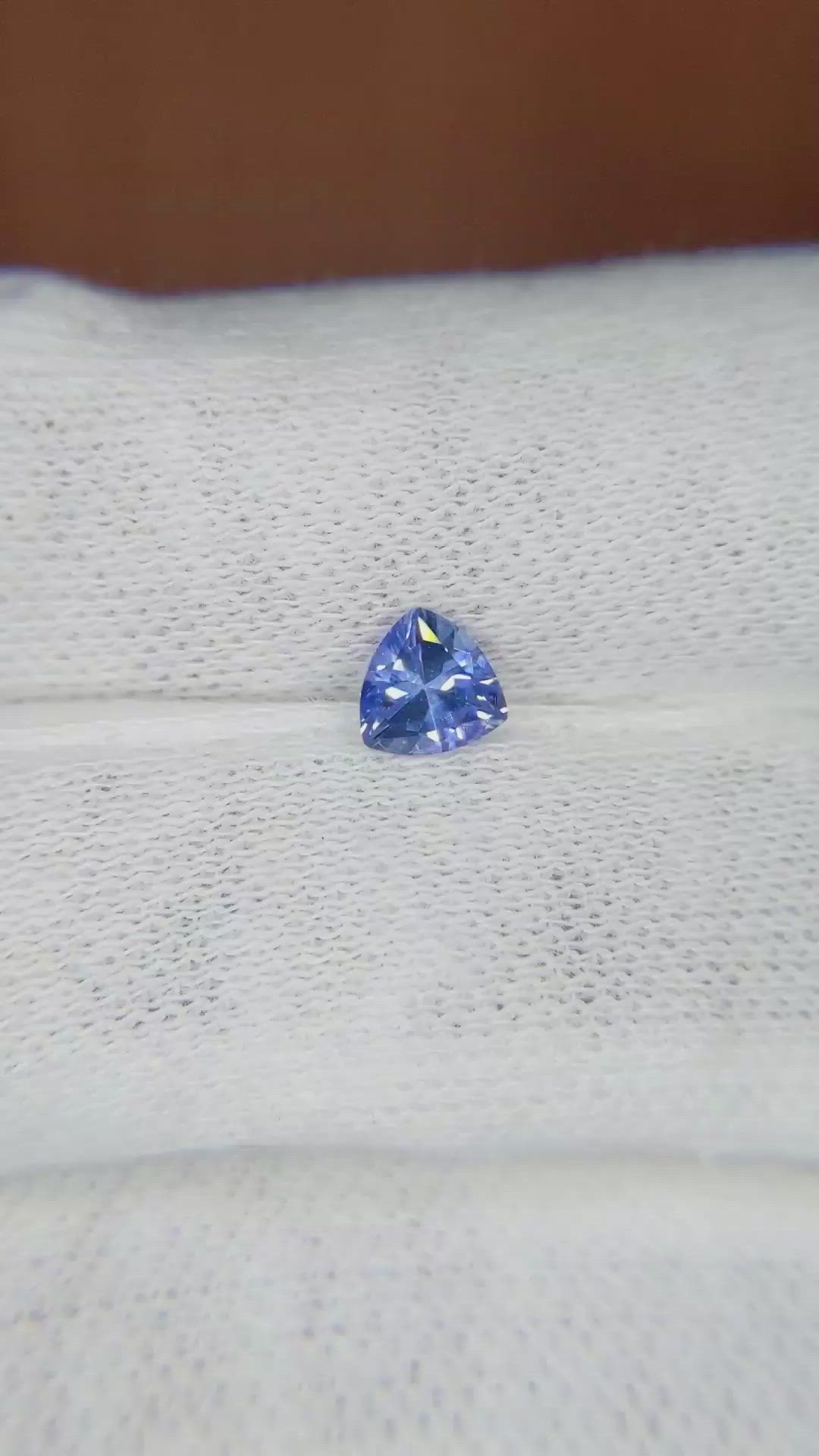 0.52 Ct. Blue Sapphire from Ceylon (Sri Lanka) Size Video