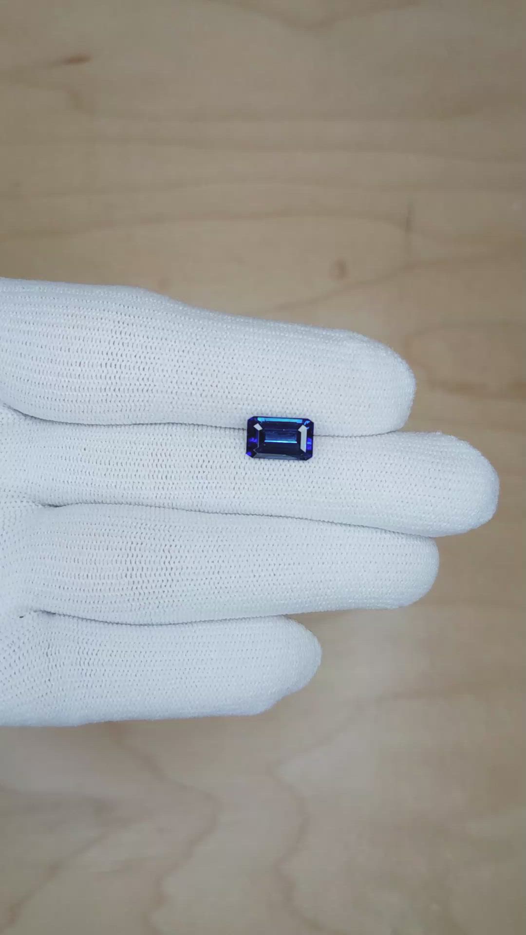 2.75 Ct. Blue Sapphire from Ceylon (Sri Lanka) Size Video