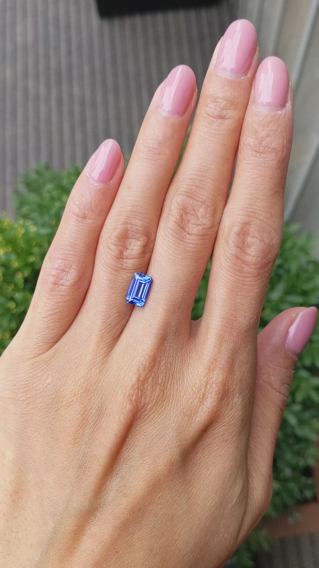 2.37 Ct. Blue Sapphire from Ceylon (Sri Lanka) Size Video