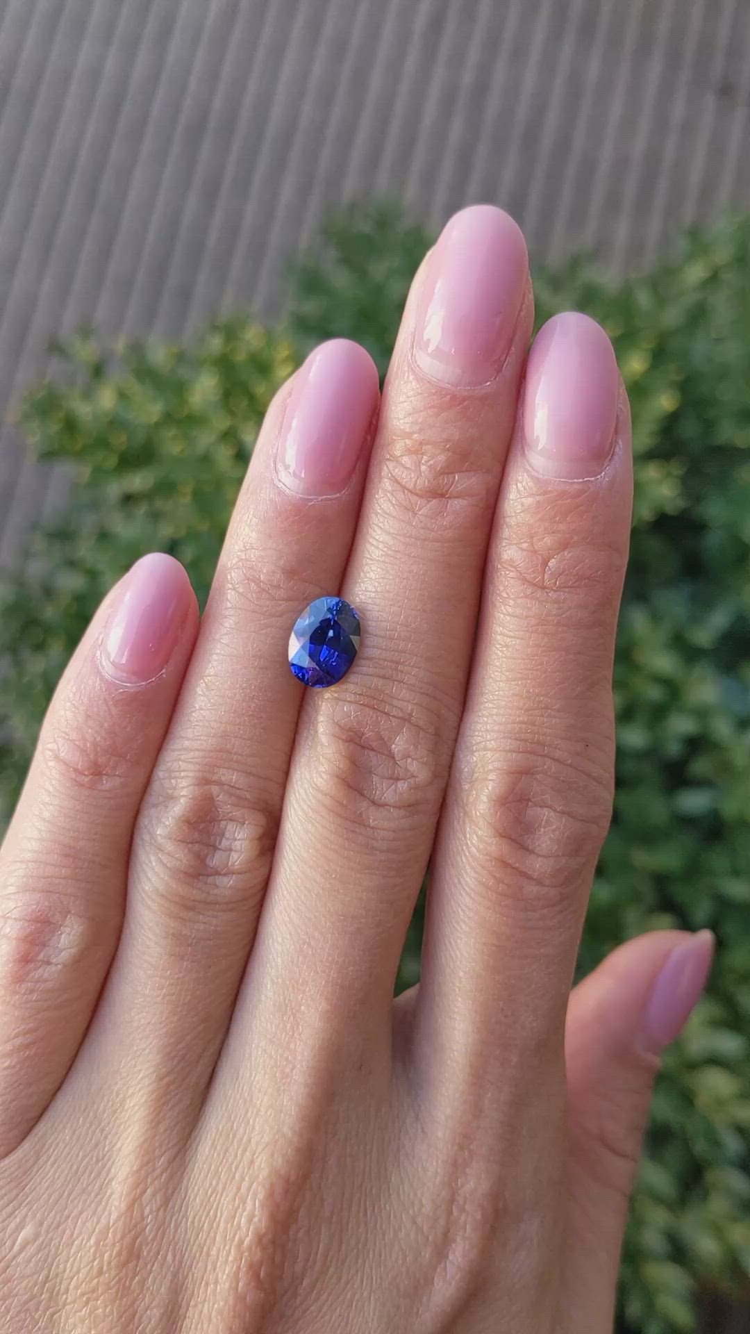 2.51 Ct. Blue Sapphire from Ceylon (Sri Lanka) Size Video