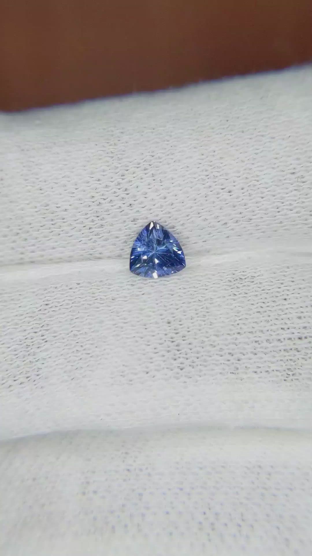 0.52 Ct. Blue Sapphire from Ceylon (Sri Lanka) Size Video