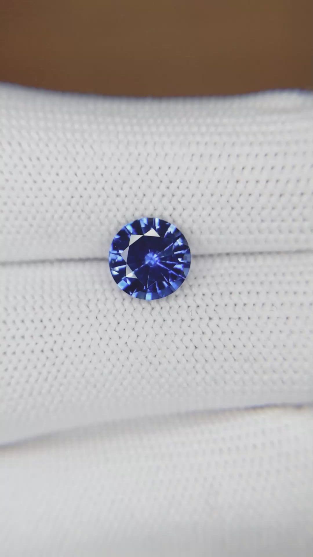2.03 Ct. Blue Sapphire from Ceylon (Sri Lanka) Size Video