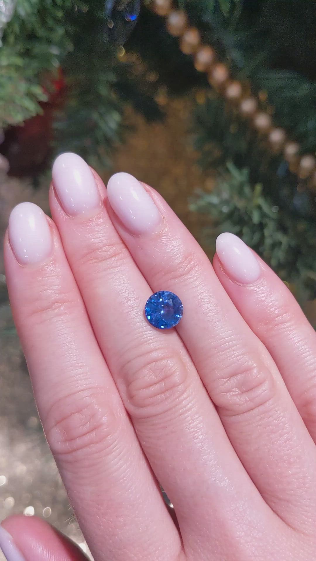 2.43 Ct. Blue Sapphire from Ceylon (Sri Lanka) Size Video