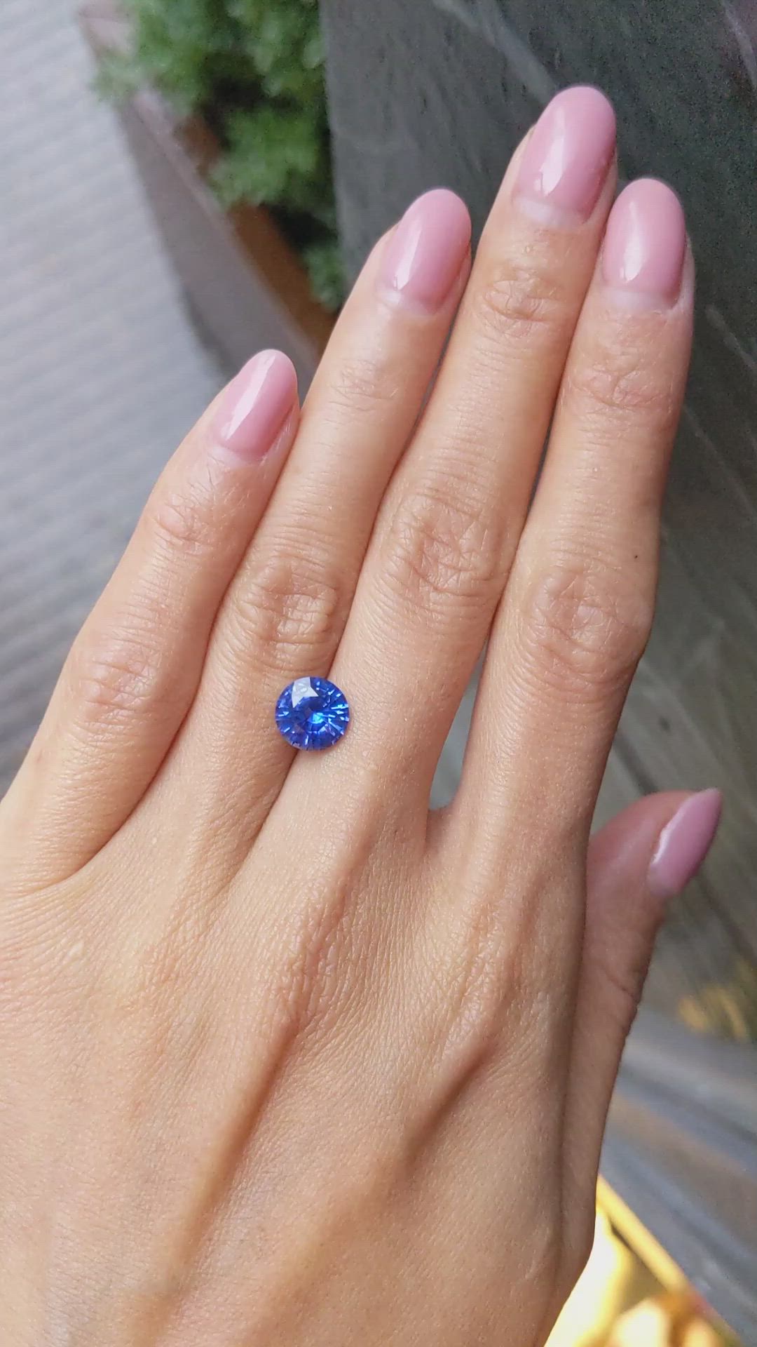 2.43 Ct. Blue Sapphire from Ceylon (Sri Lanka) Size Video