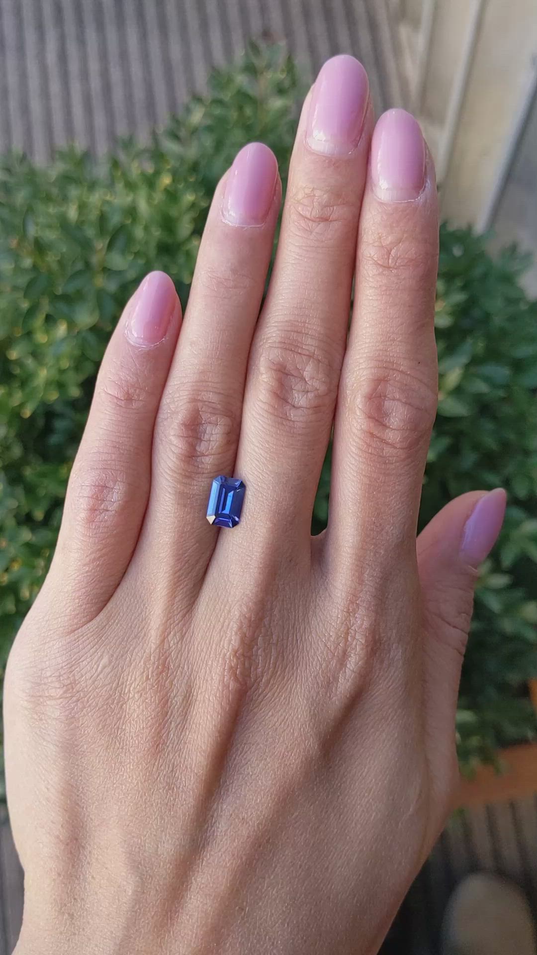 1.68 Ct. Blue Sapphire from Ceylon (Sri Lanka) Size Video