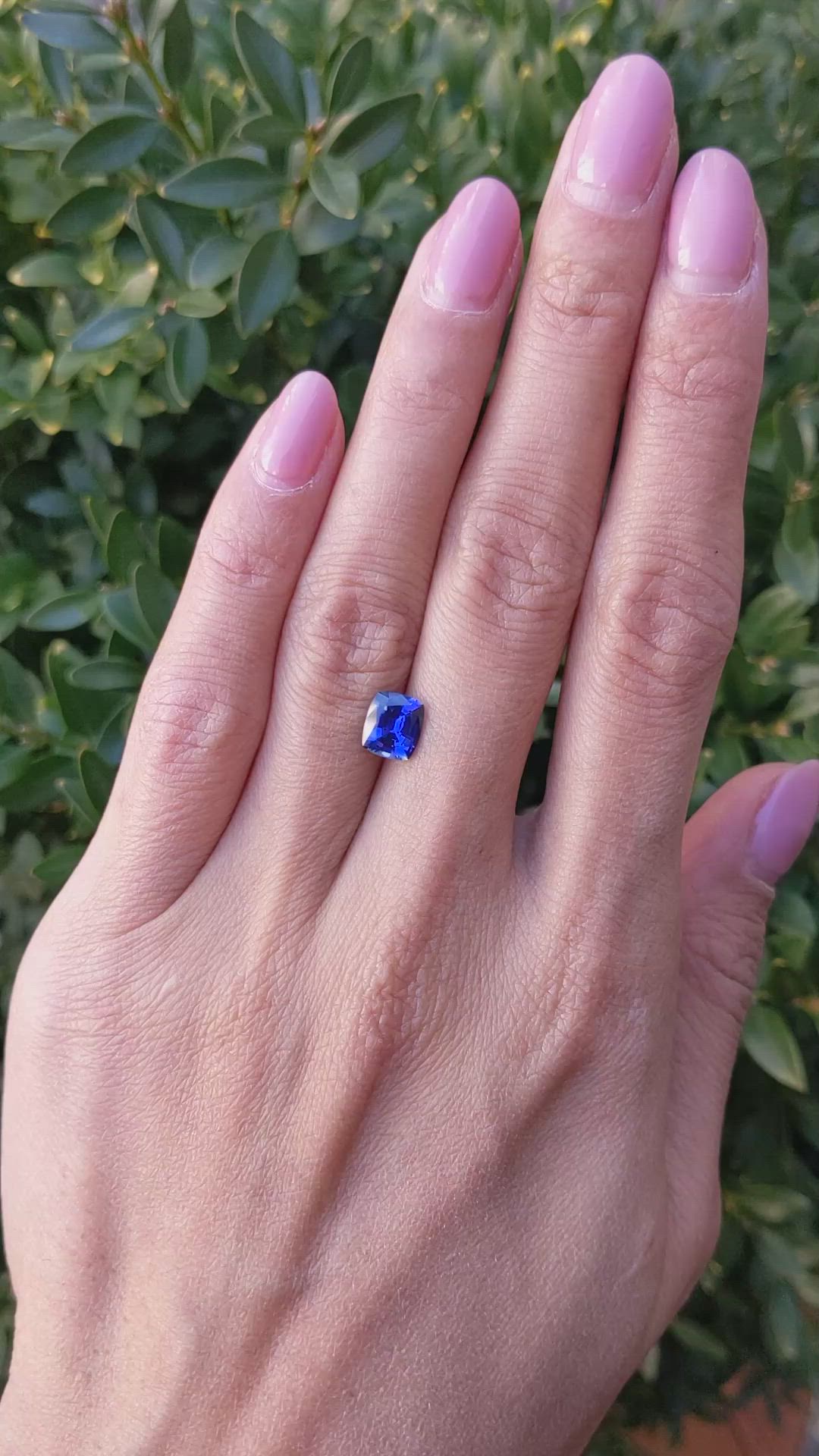 1.68 Ct. Blue Sapphire from Ceylon (Sri Lanka) Size Video