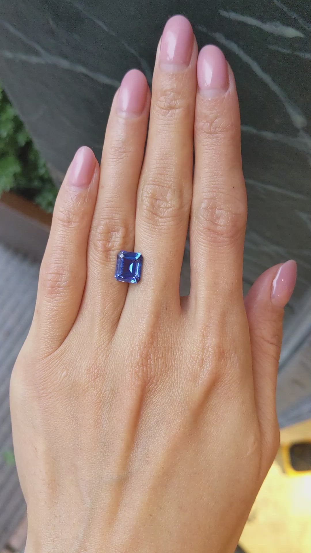 3.55 Ct. Blue Sapphire from Ceylon (Sri Lanka) Size Video