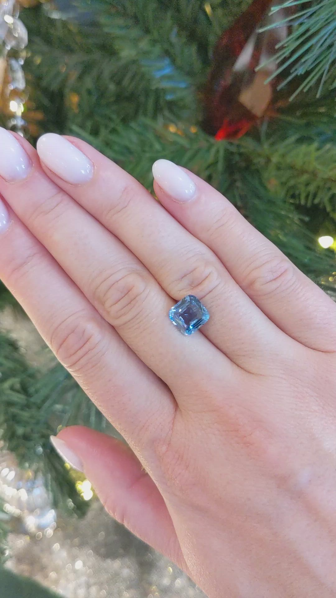 3.05 Ct. Blue Sapphire from Ceylon (Sri Lanka) Size Video