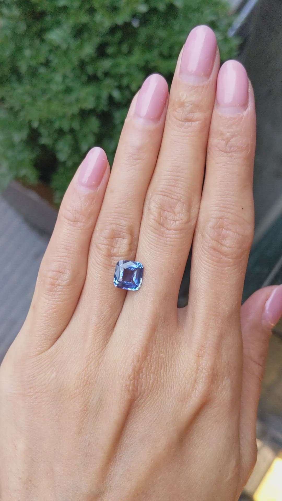 3.05 Ct. Blue Sapphire from Ceylon (Sri Lanka) Size Video