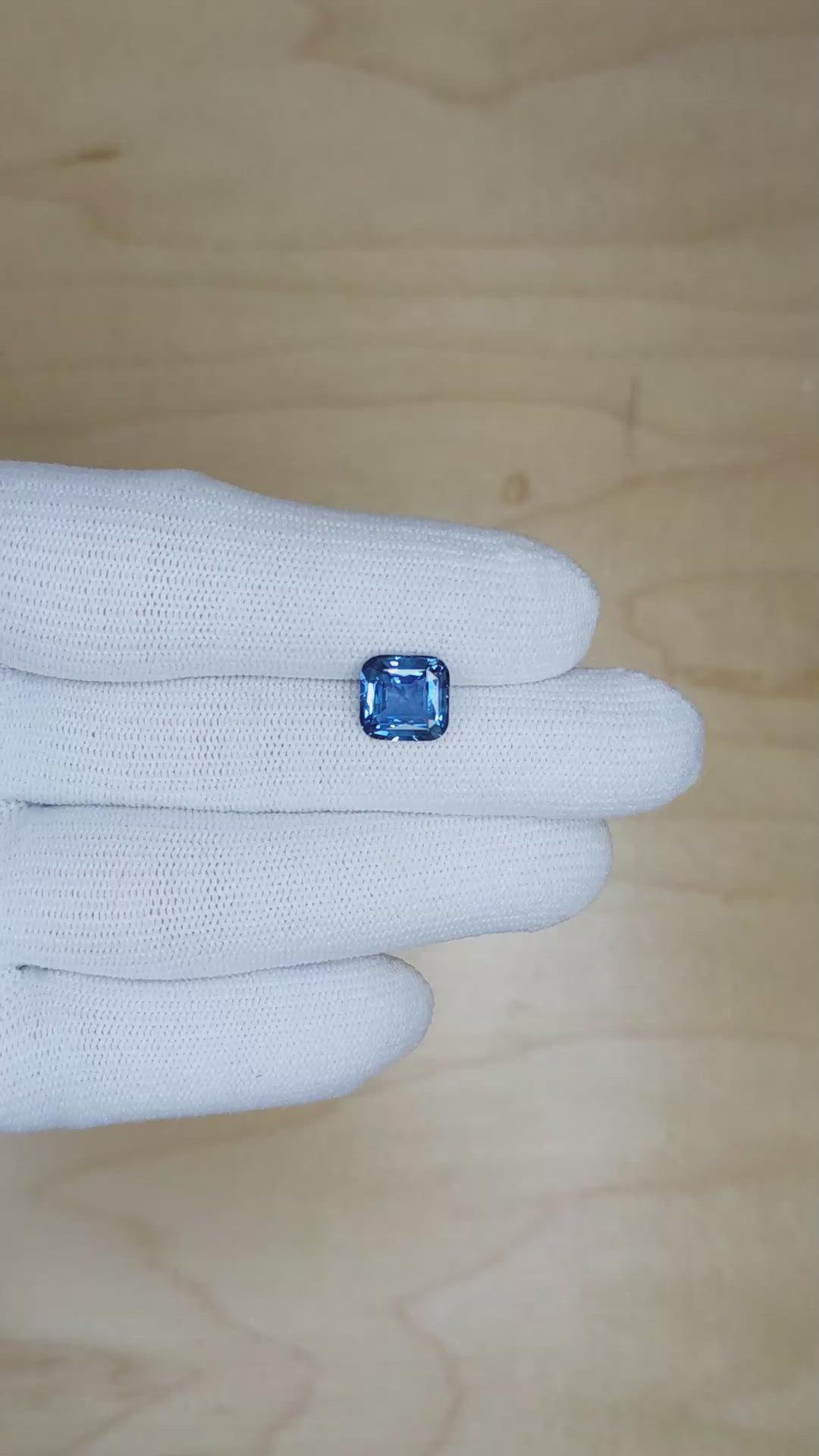 3.05 Ct. Blue Sapphire from Ceylon (Sri Lanka) Size Video