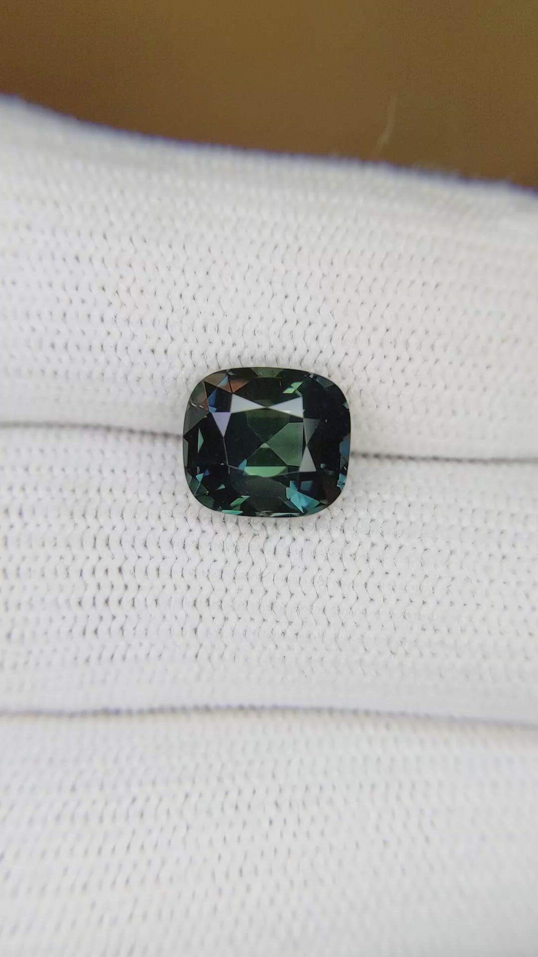 3.58 Ct. Green Sapphire from Madagascar Size Video