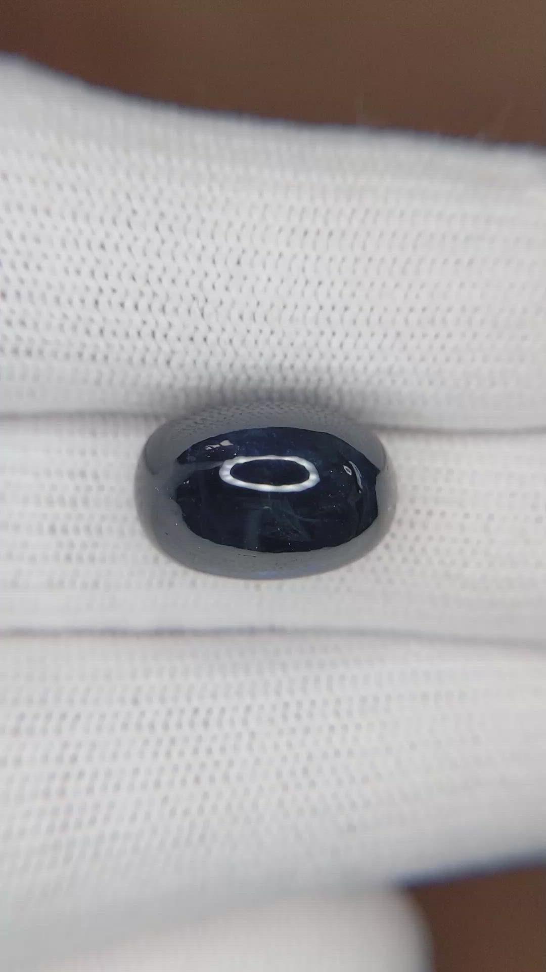 16.78 Ct. Blue Cabochon Sapphire from Ceylon (Sri Lanka) Size Video