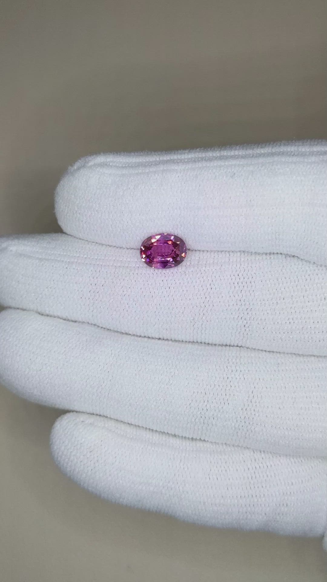 2.06 Ct. Pink Sapphire from Ceylon (Sri Lanka) Size Video