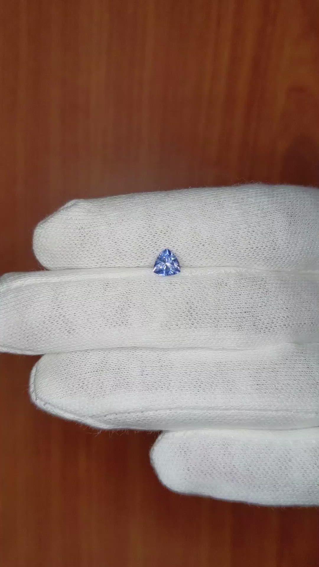 0.53 Ct. Blue Sapphire from Ceylon (Sri Lanka) Size Video